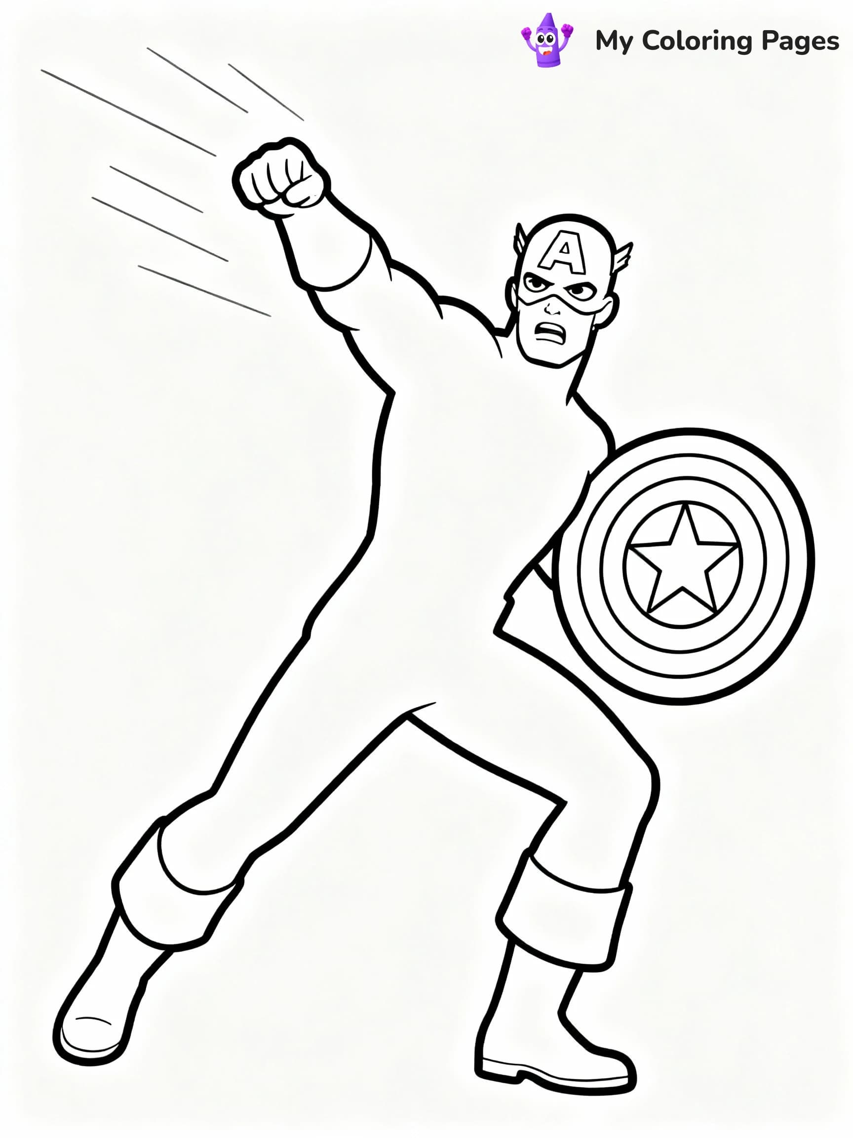 Captain America Coloring Pages - 9