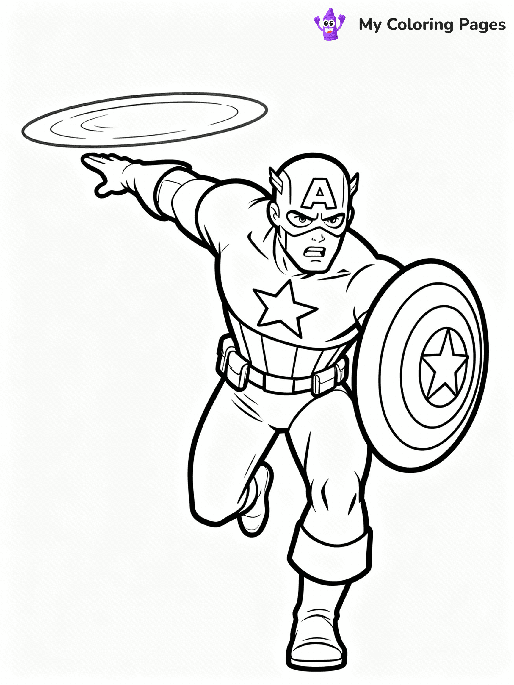 Captain America Coloring Pages - 8