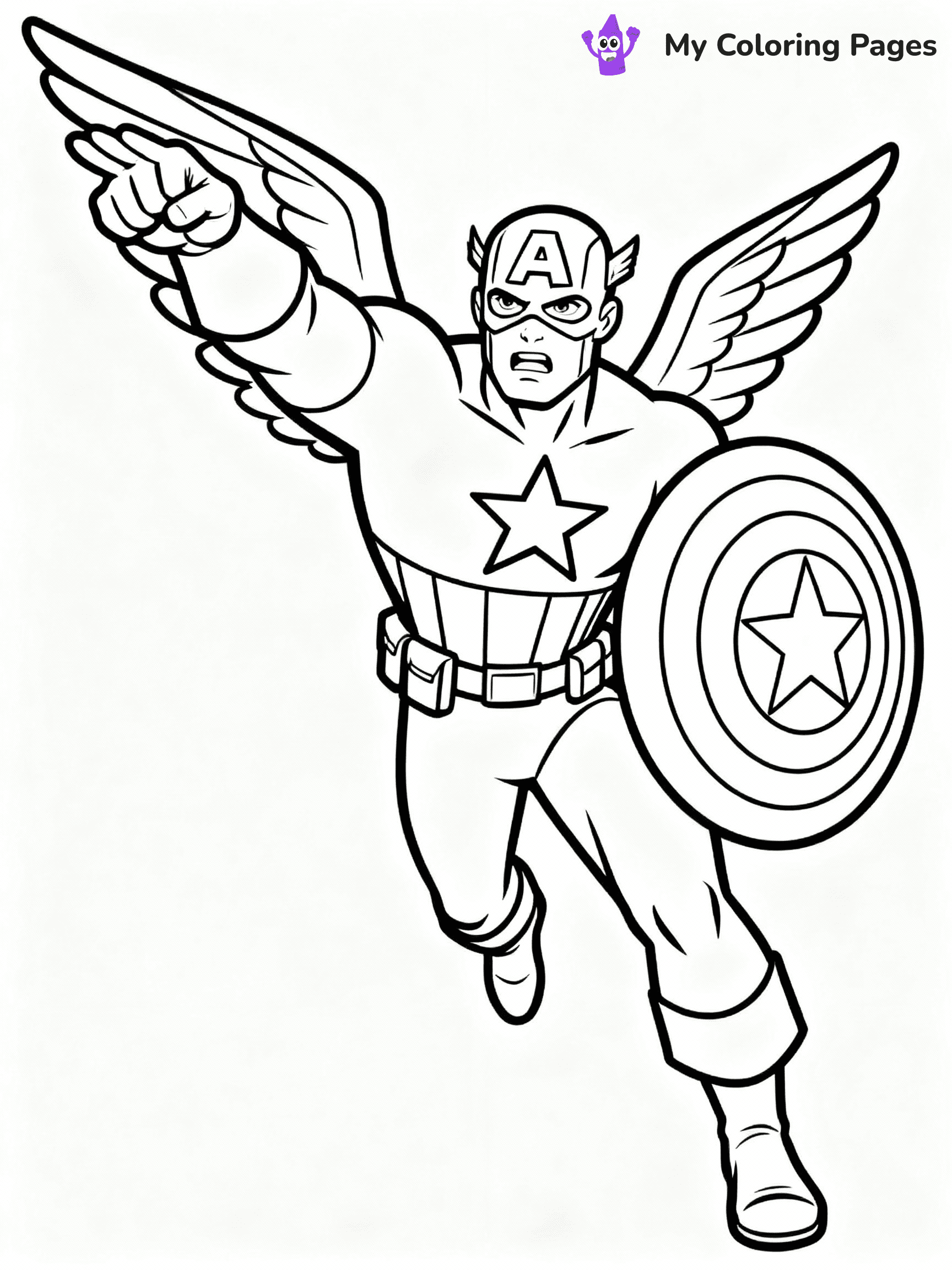 Captain America Coloring Pages - 7