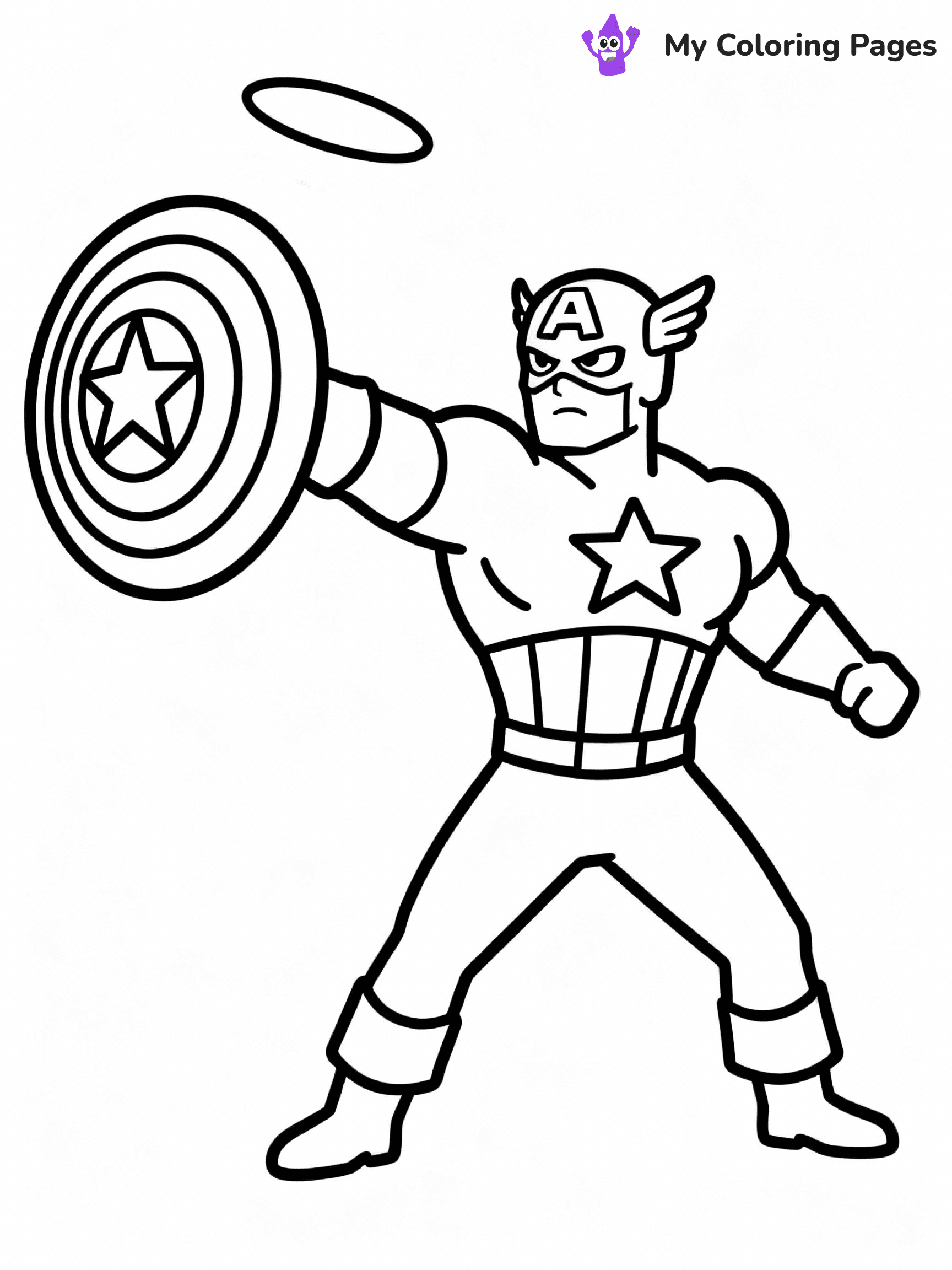 Captain America Coloring Pages - 6
