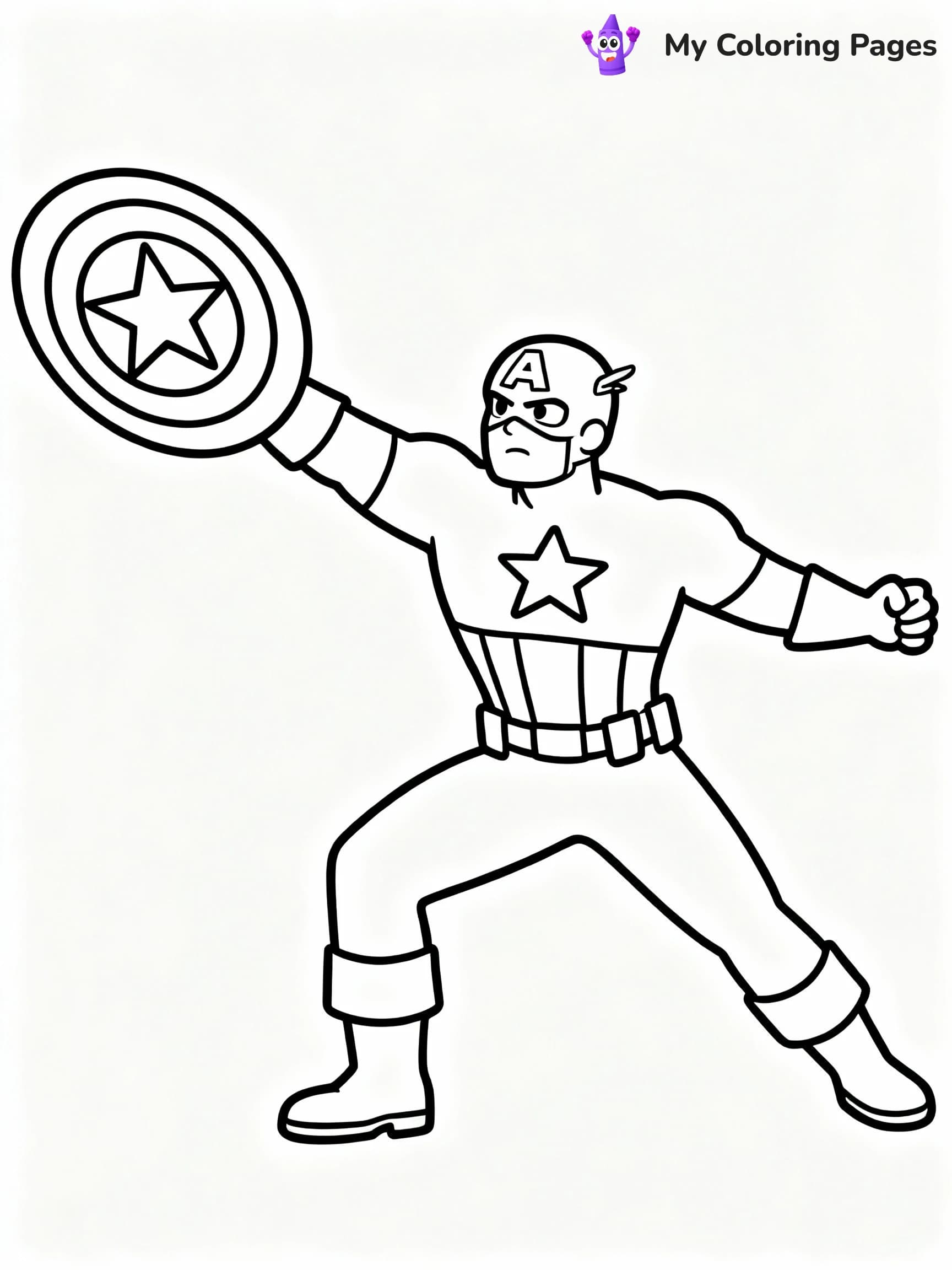 Captain America Coloring Pages - 5