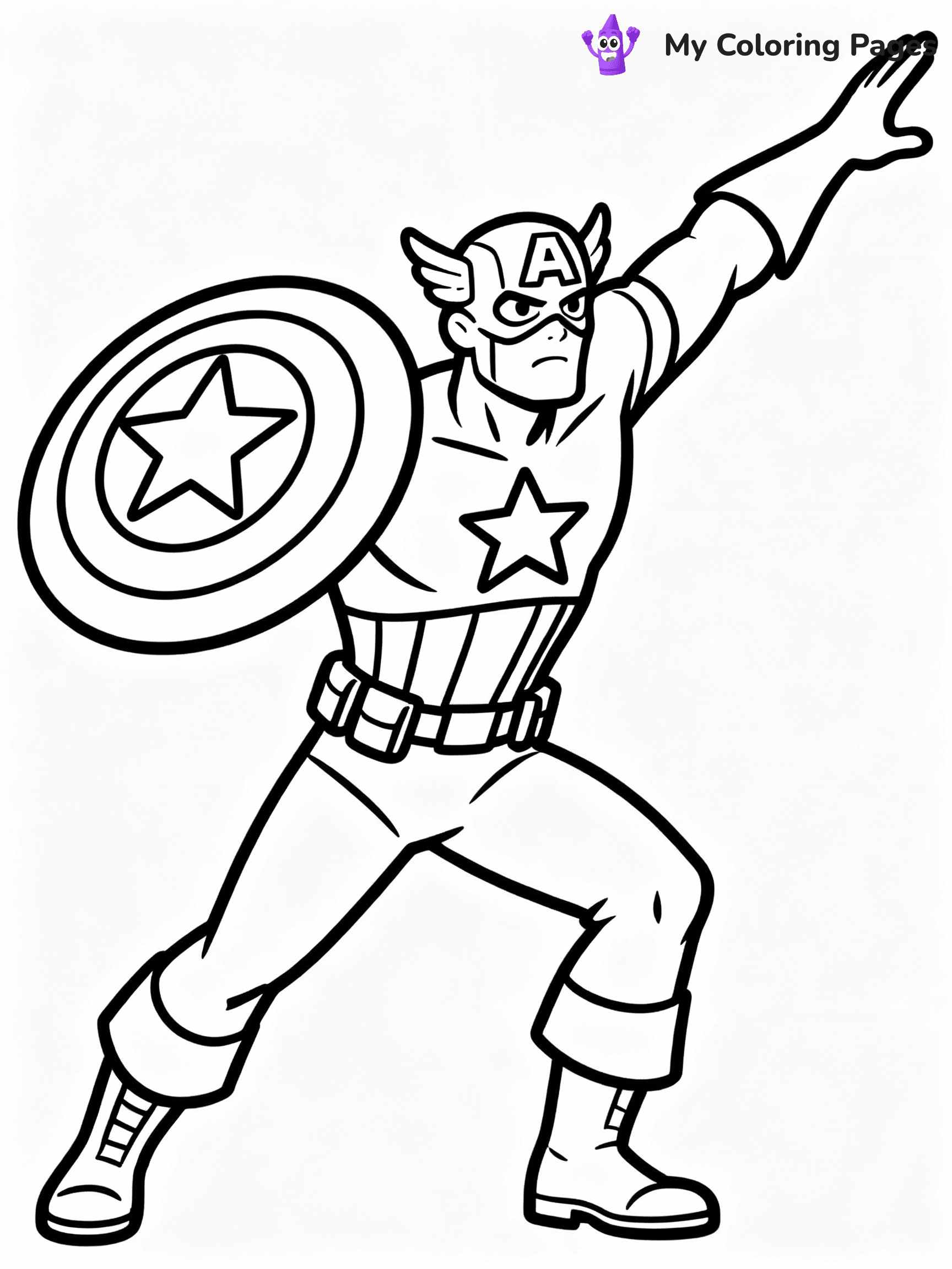 Captain America Coloring Pages - 4