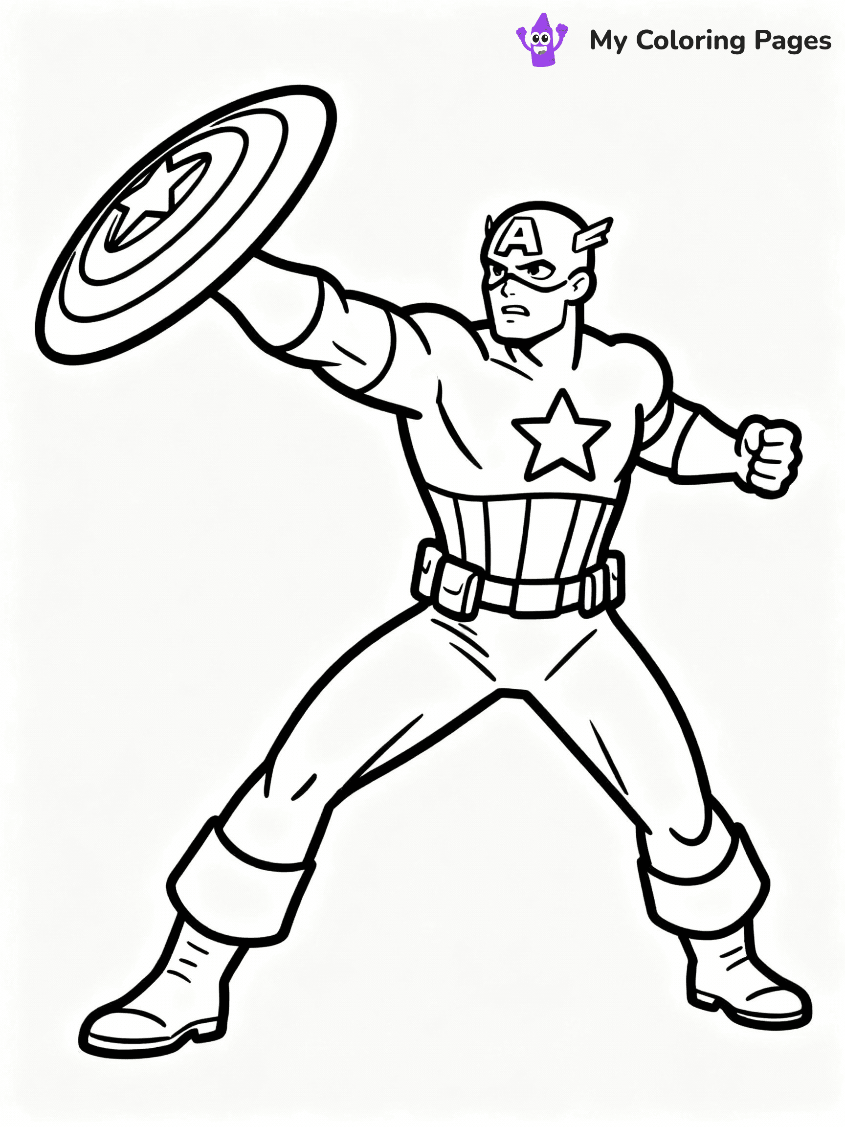 Captain America Coloring Pages - 3