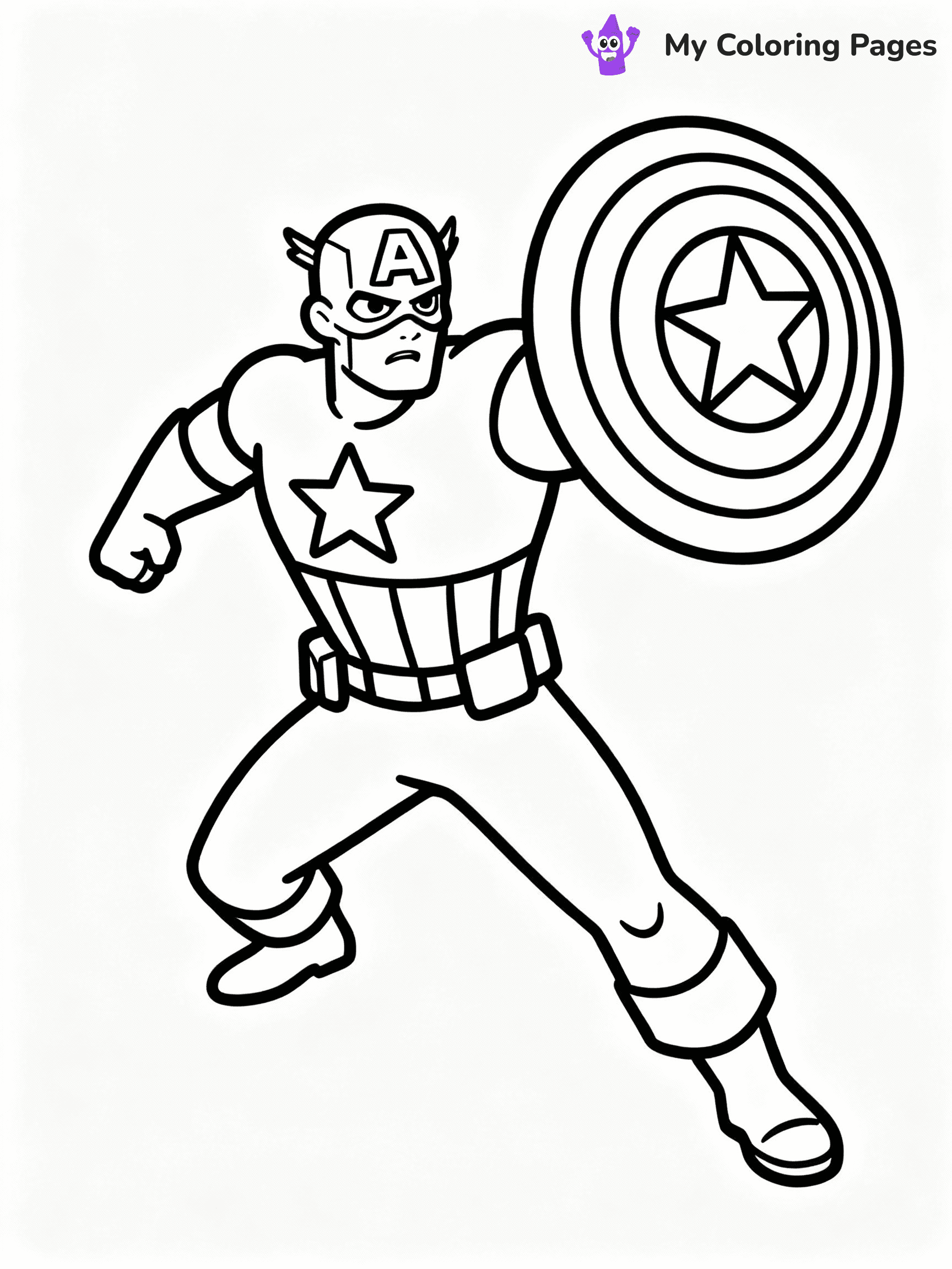 Captain America Coloring Pages - 2