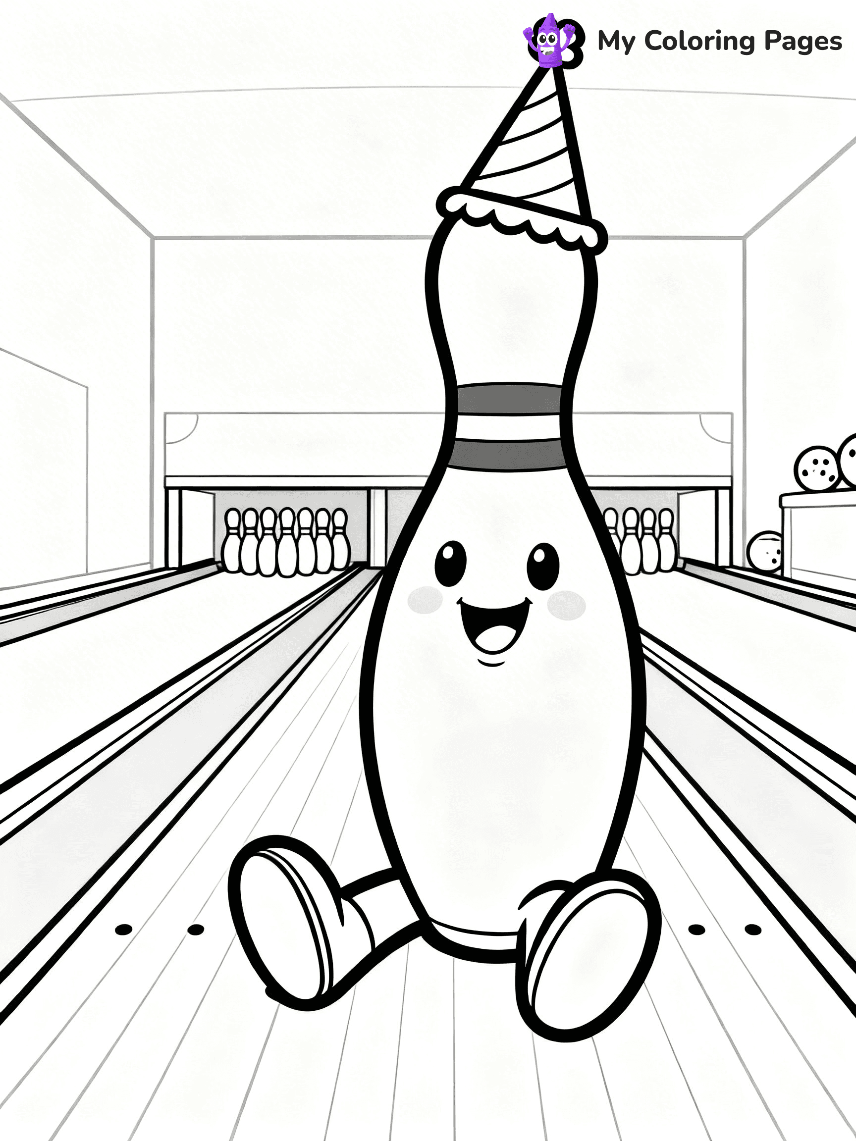 Bowling Coloring Pages - 99