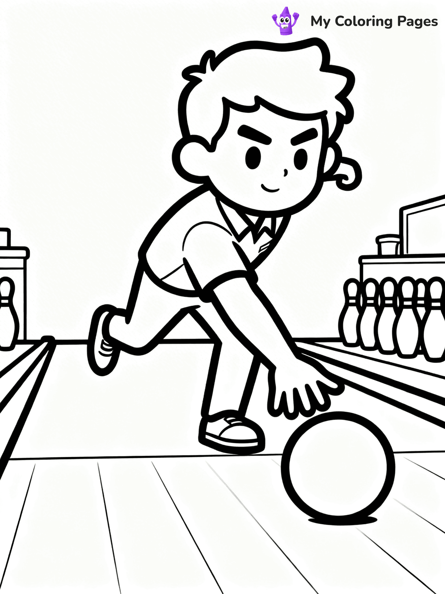 Bowling Coloring Pages - 89