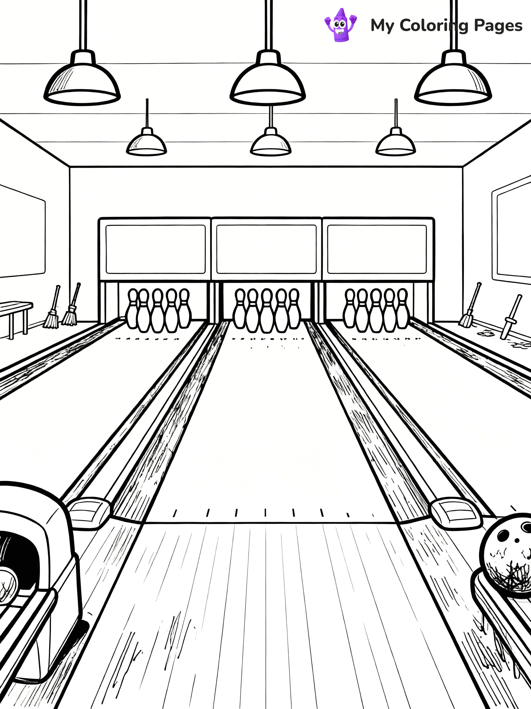 Bowling Coloring Pages - 85