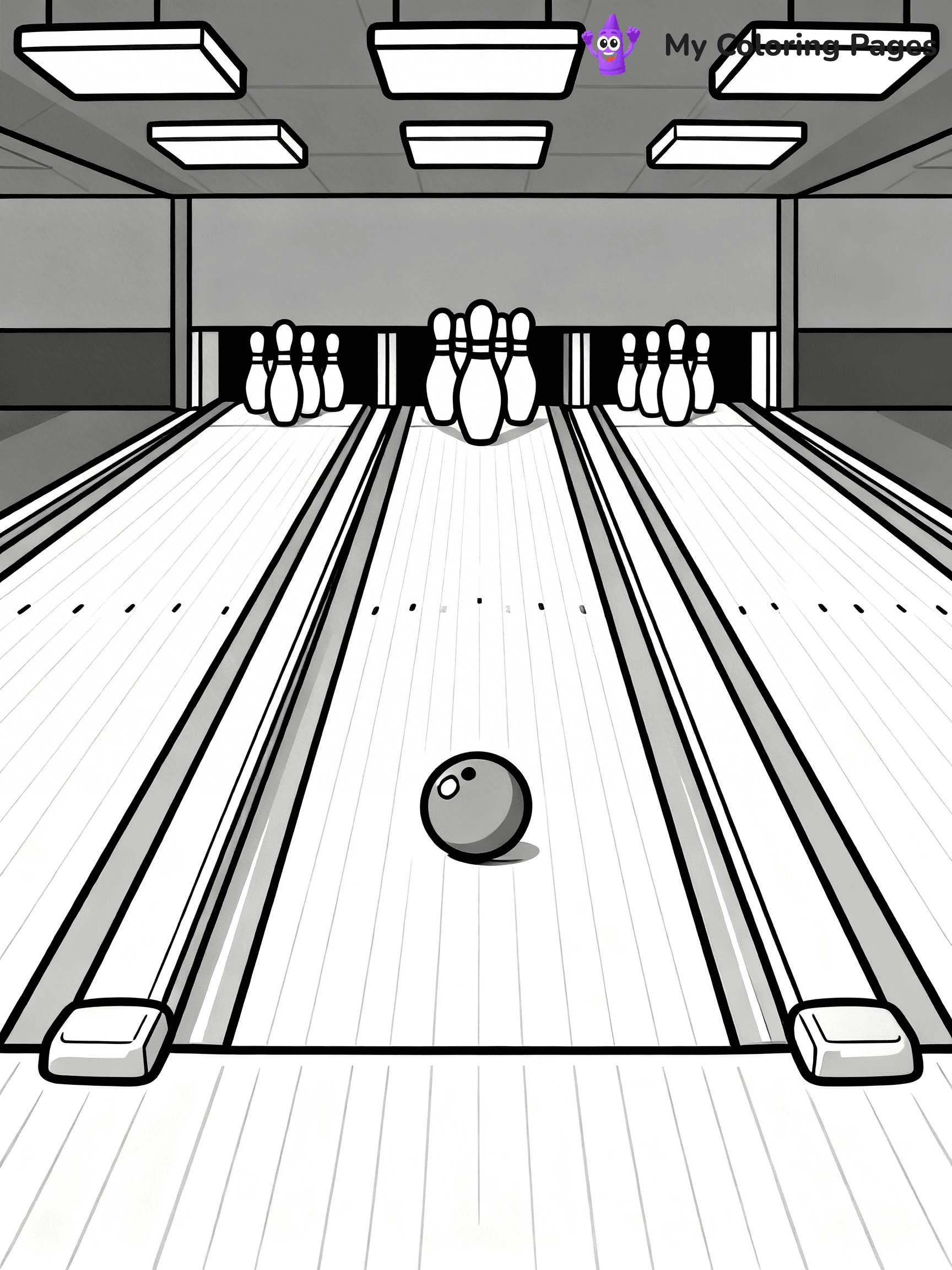 Bowling Coloring Pages - 84