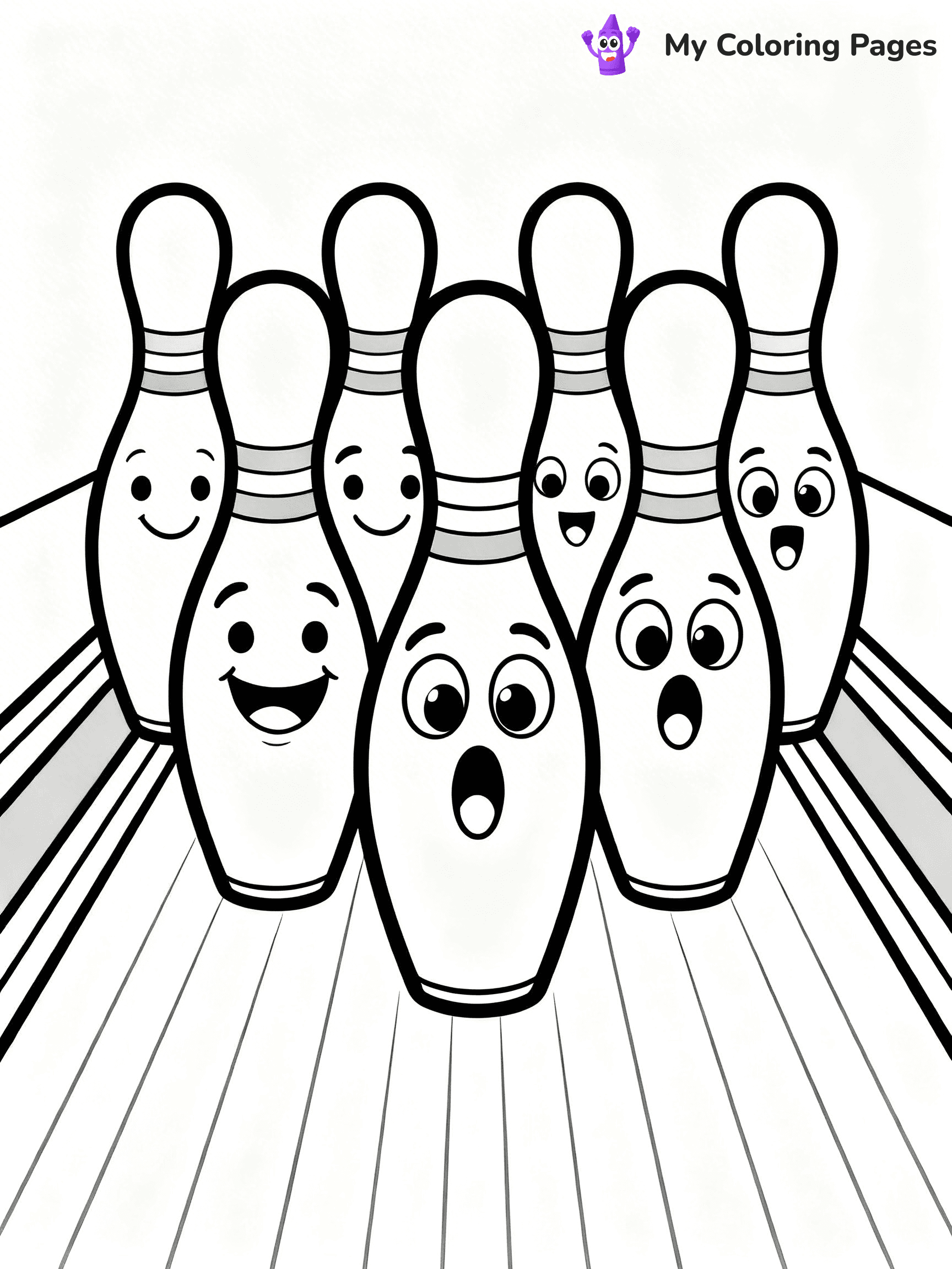 Bowling Coloring Pages - 81