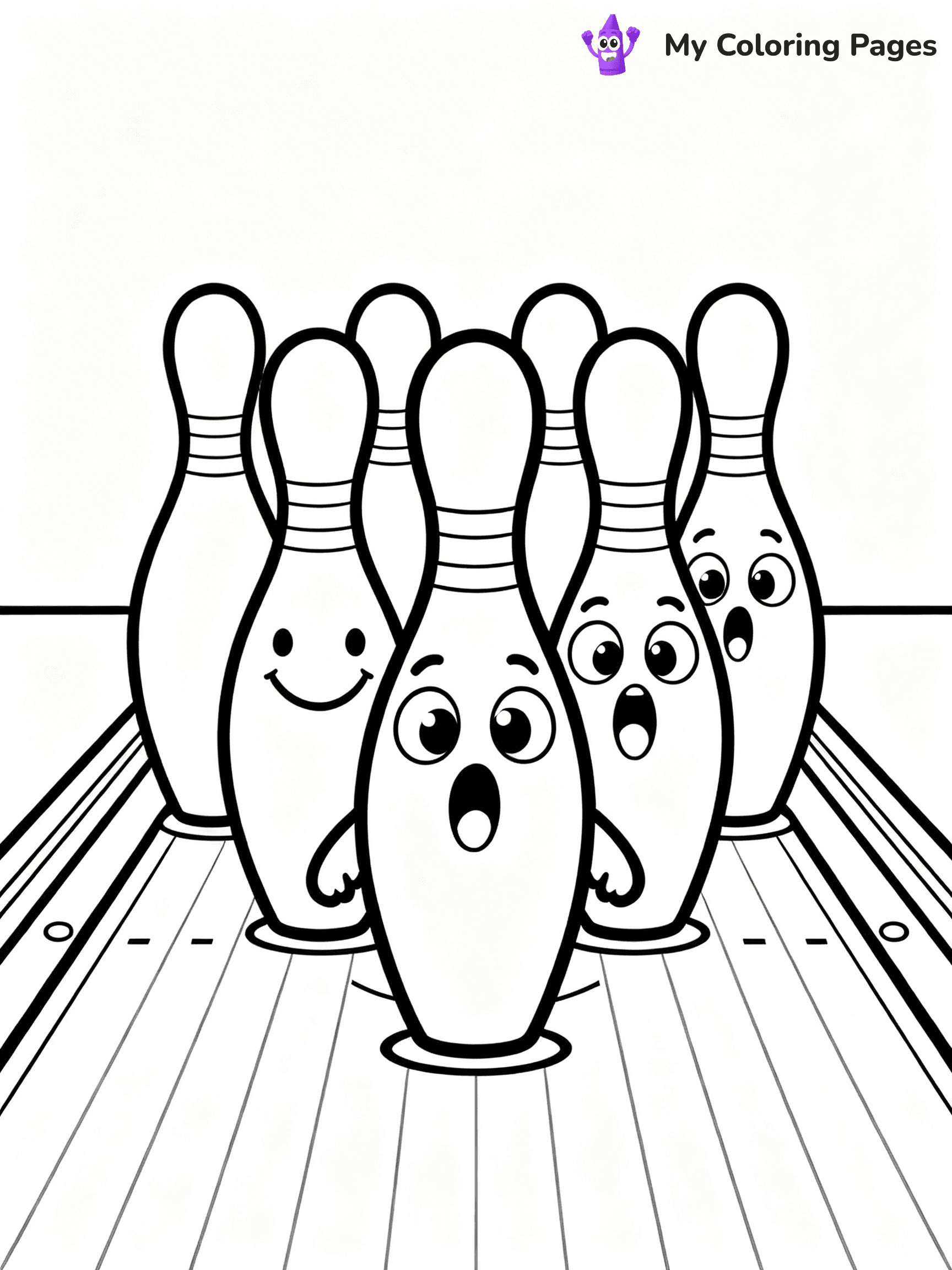 Bowling Coloring Pages - 80