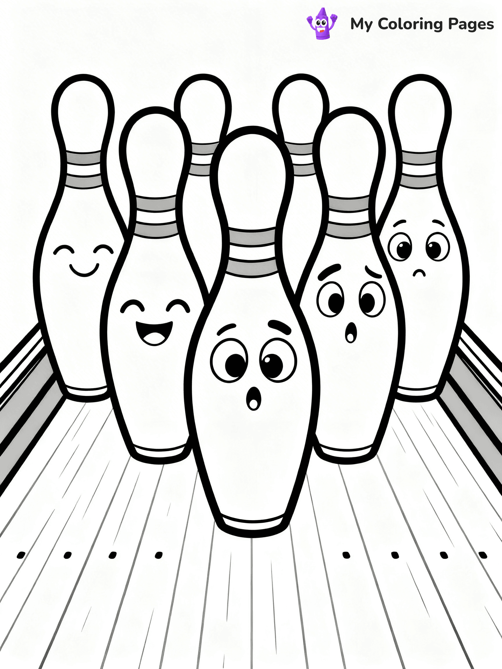 Bowling Coloring Pages - 77