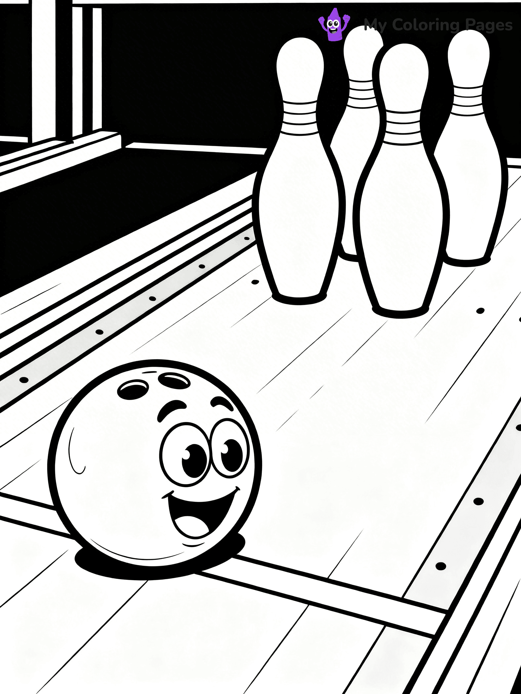 Bowling Coloring Pages - 76