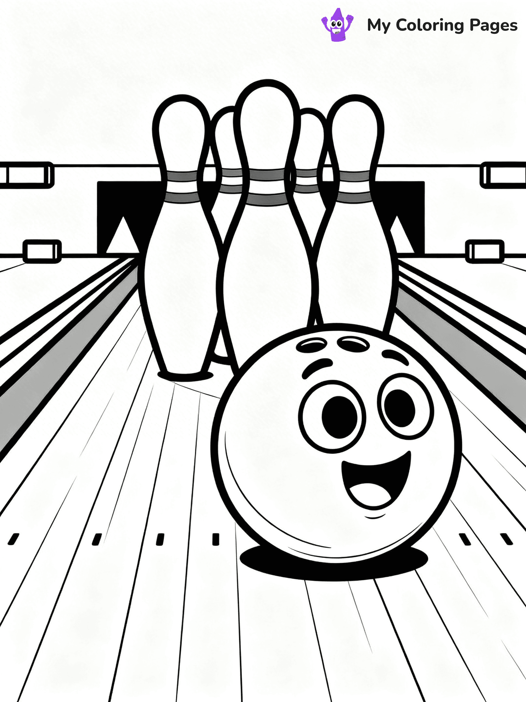 Bowling Coloring Pages - 73