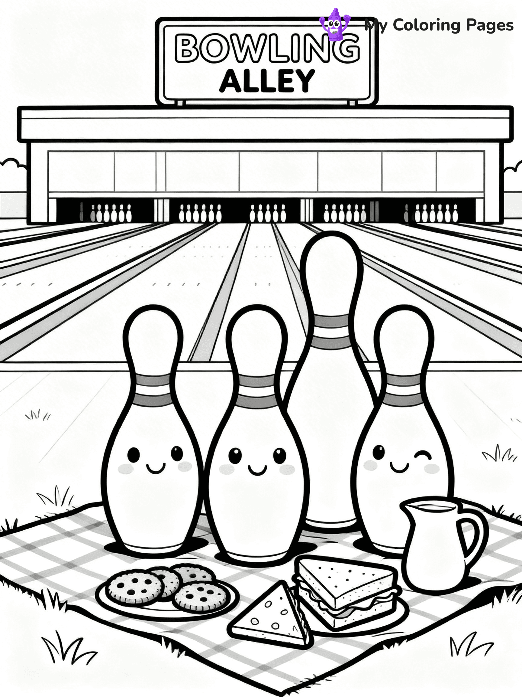 Bowling Coloring Pages - 56
