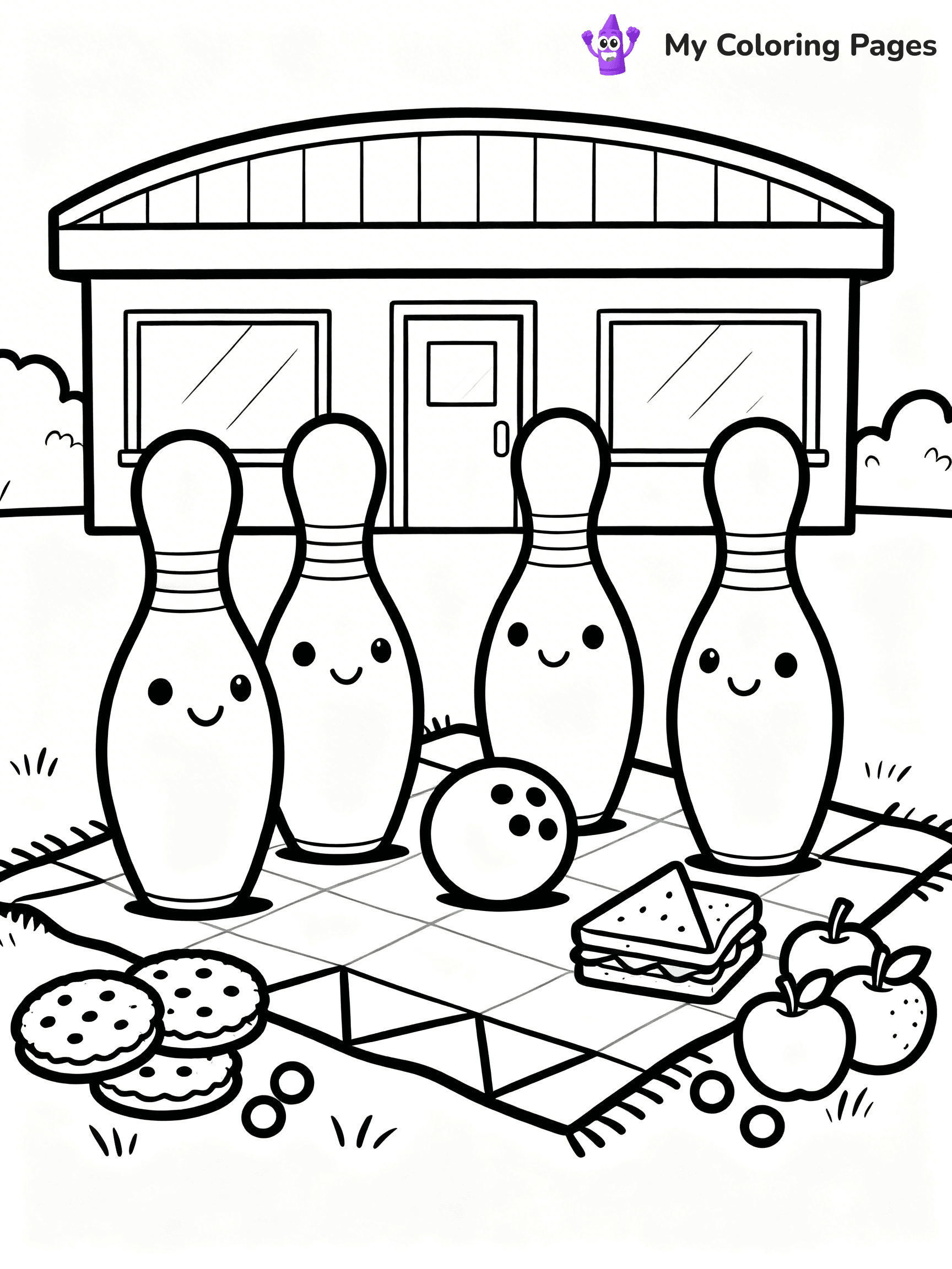 Bowling Coloring Pages - 55
