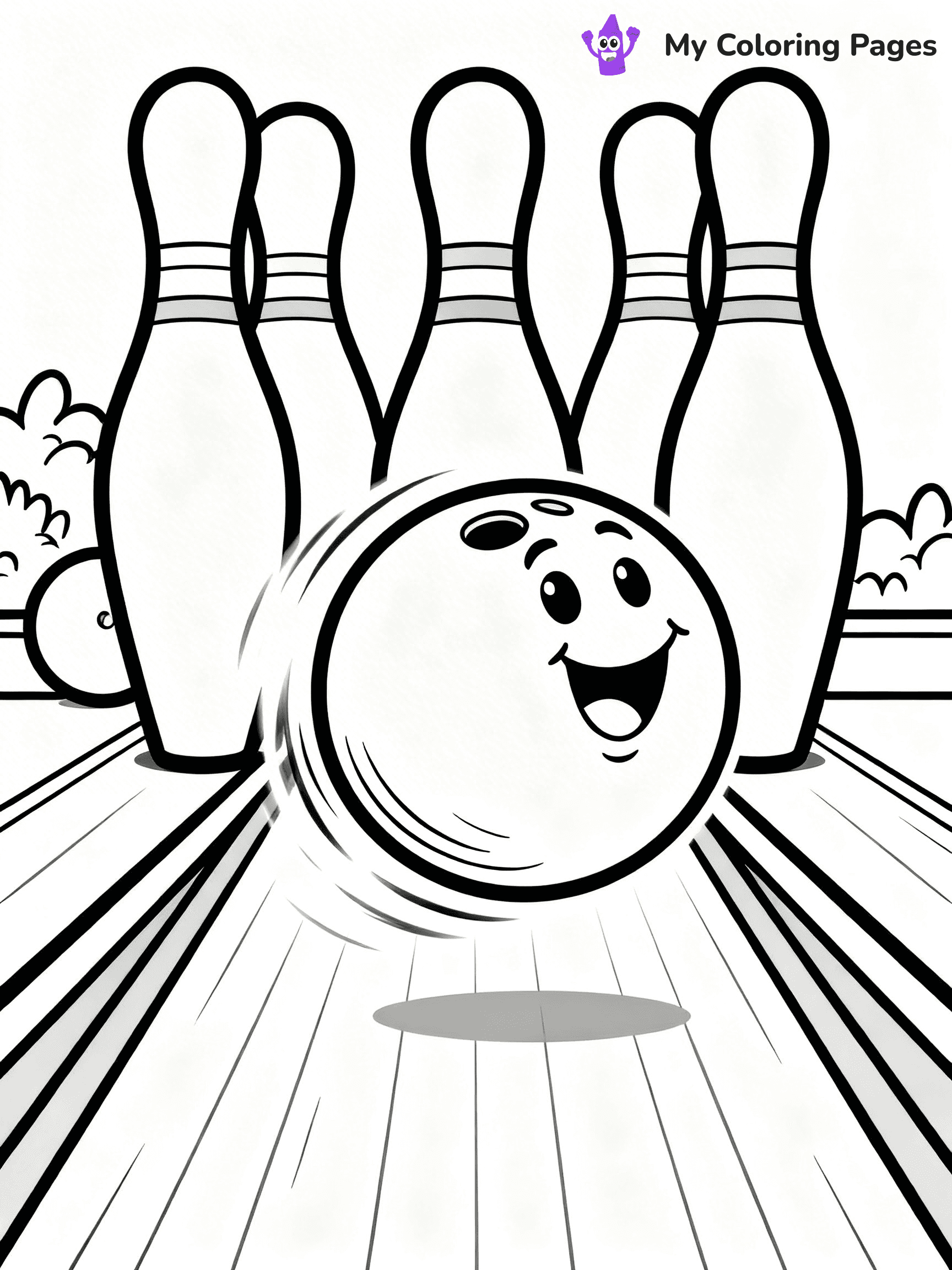 Bowling Coloring Pages - 49