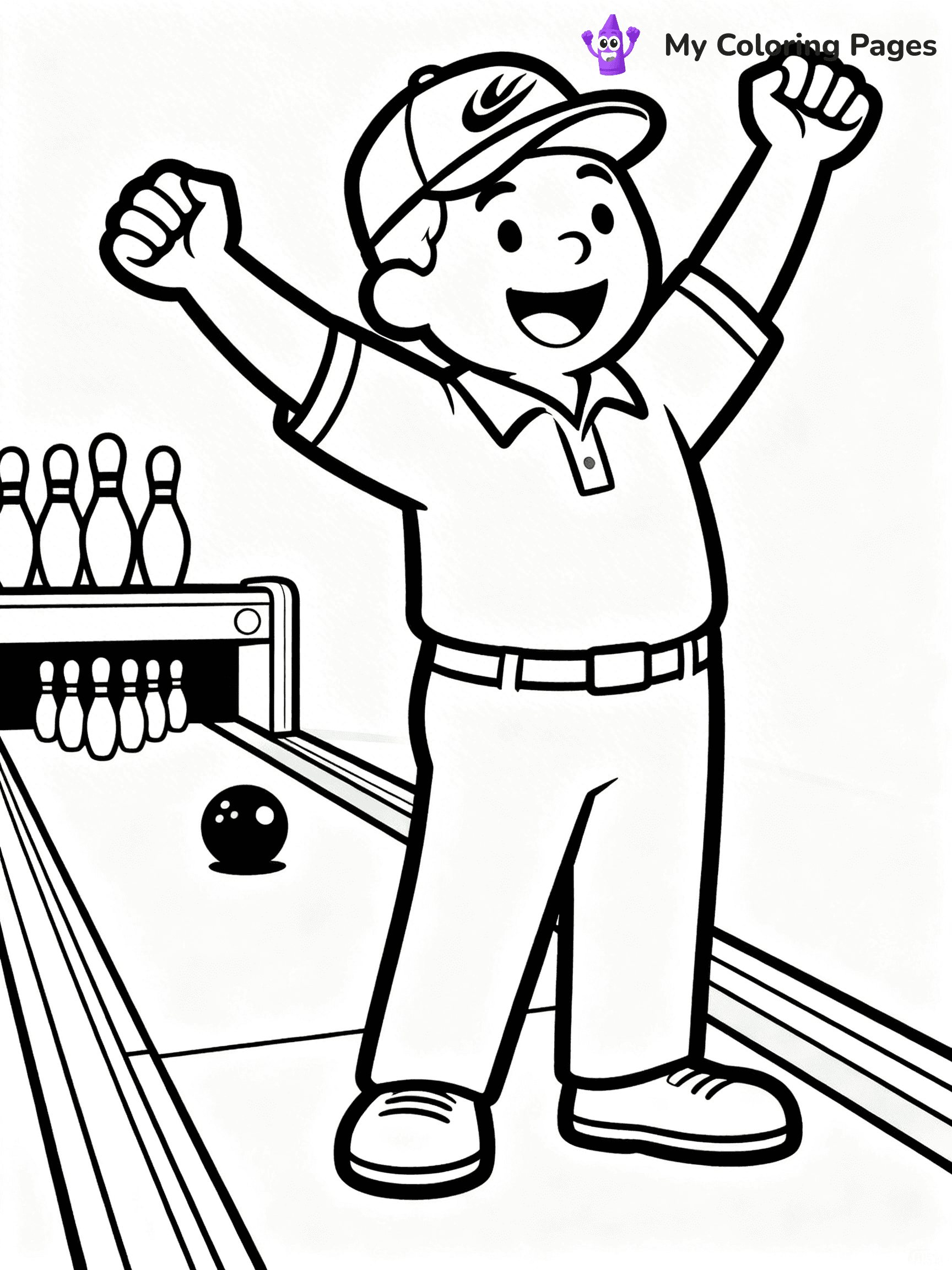 Bowling Coloring Pages - 46