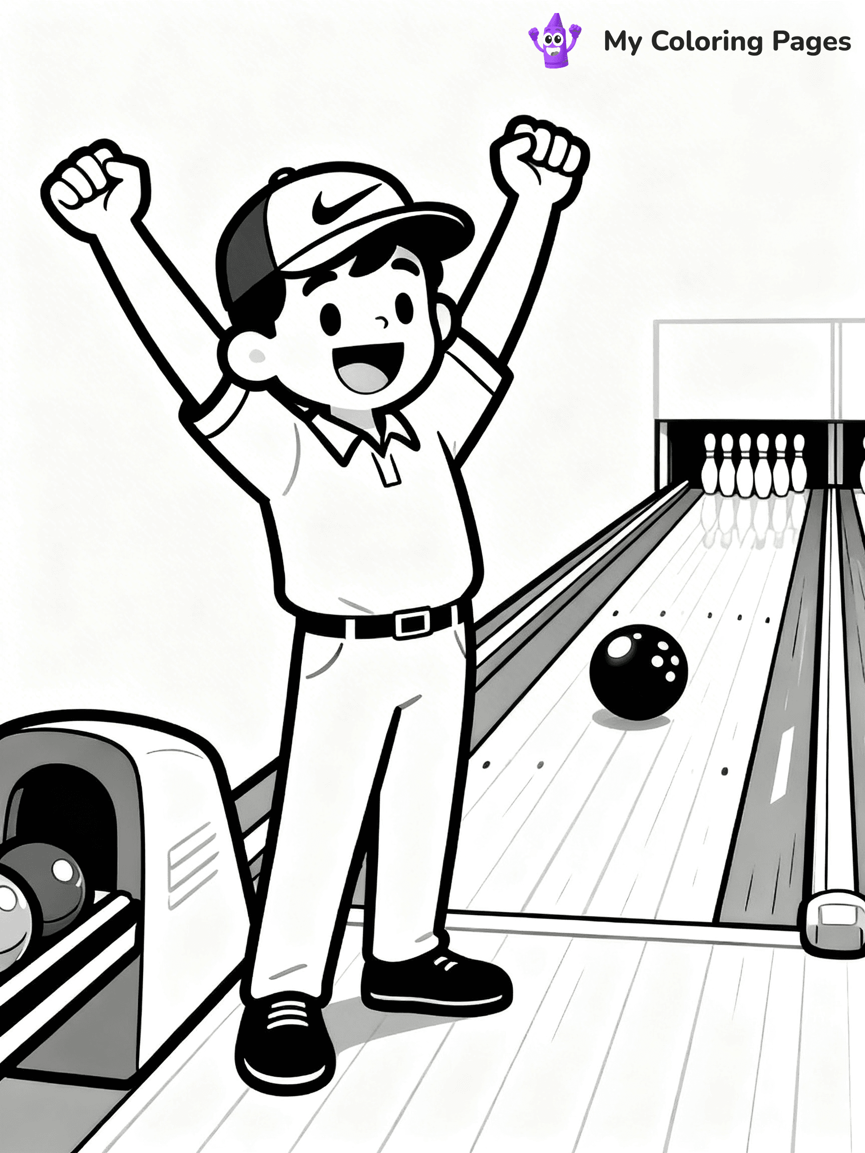 Bowling Coloring Pages - 45