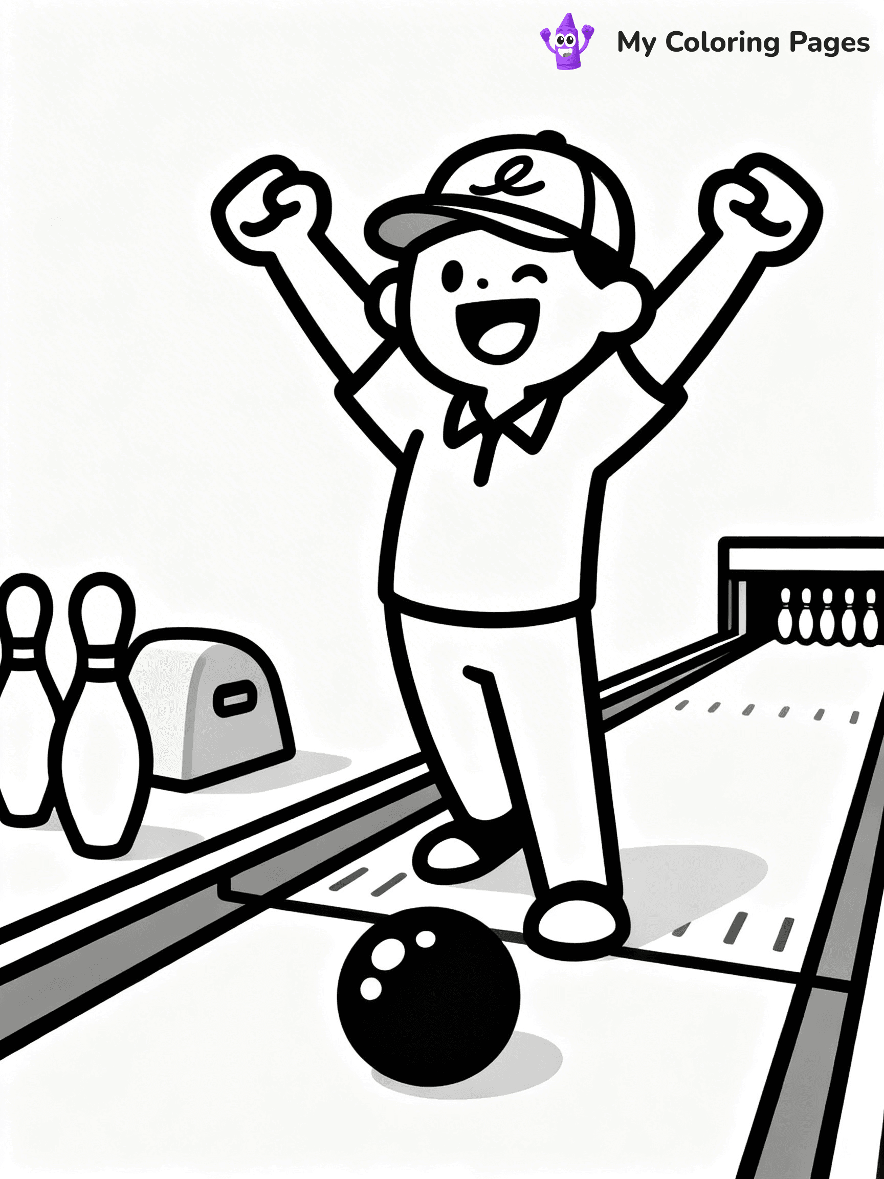 Bowling Coloring Pages - 43