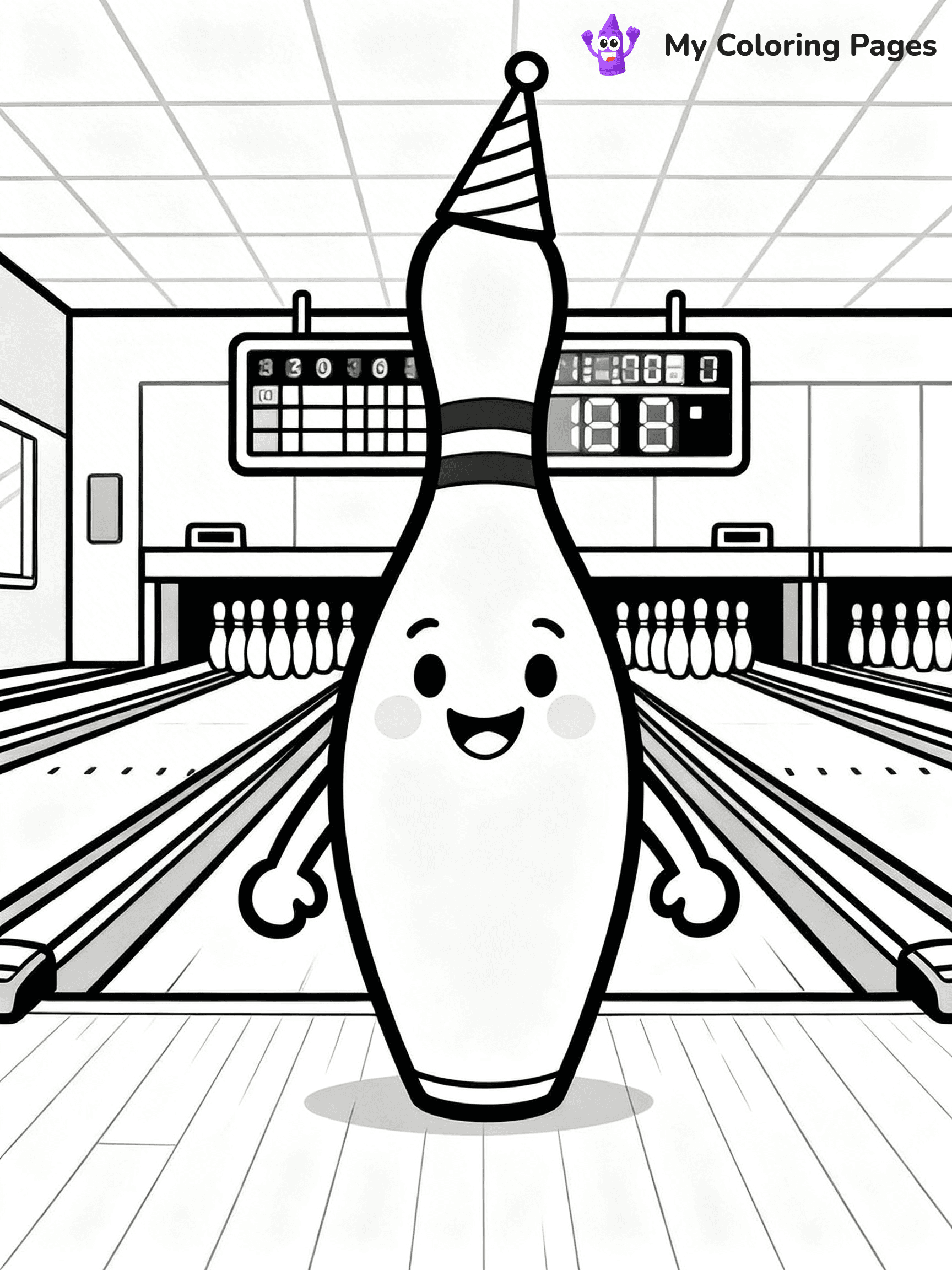 Bowling Coloring Pages - 40