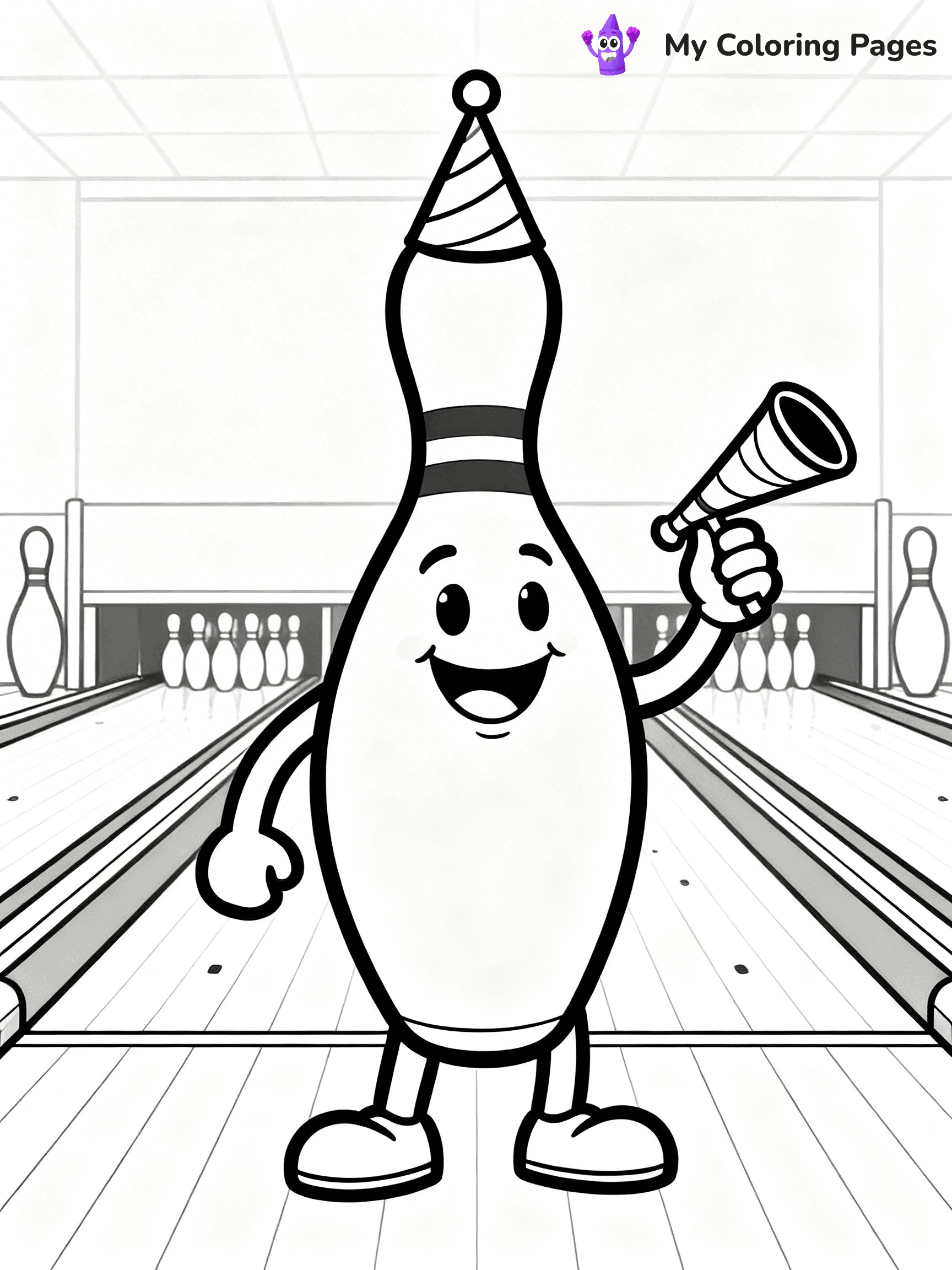 Bowling Coloring Pages - 39