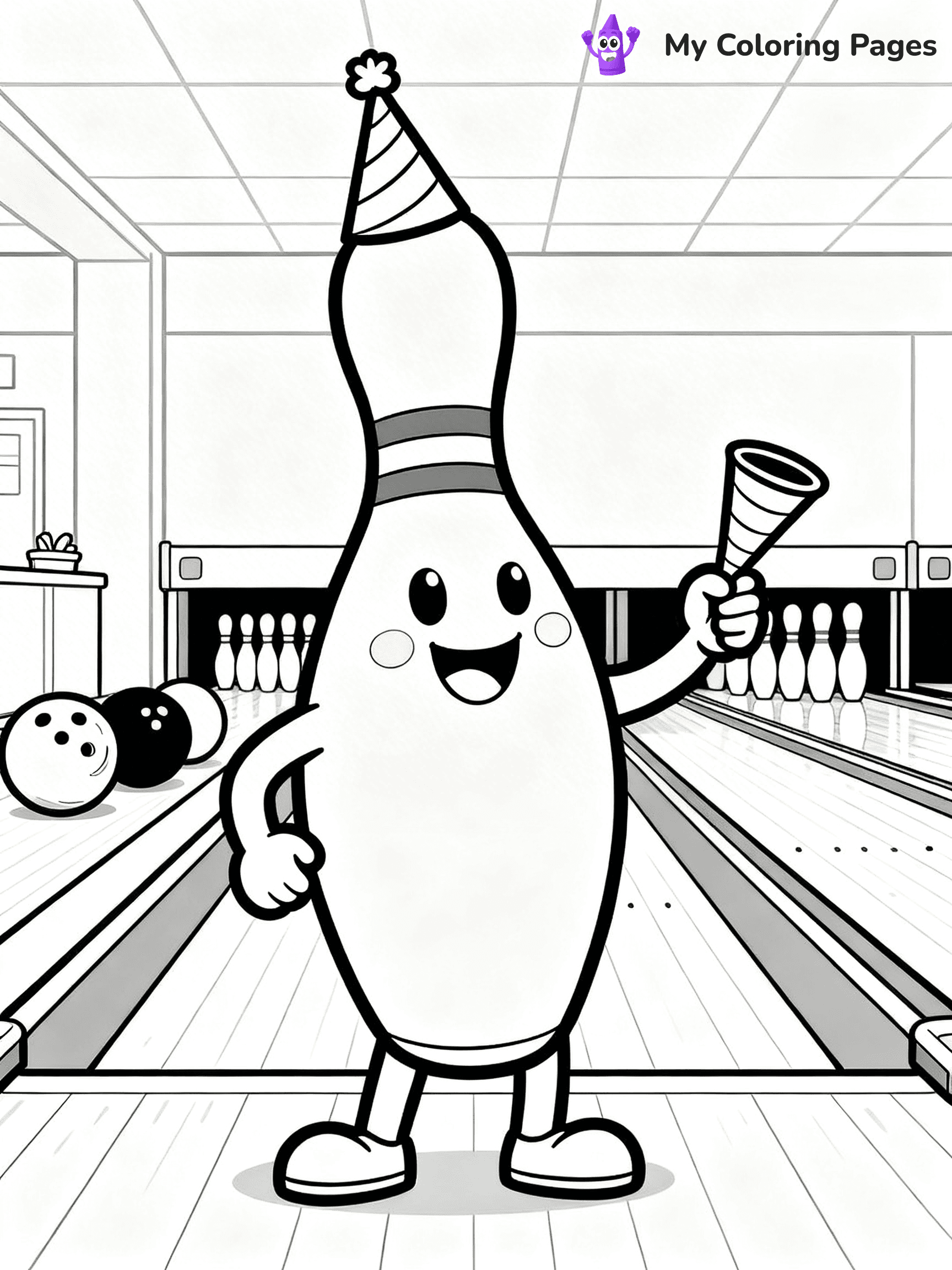 Bowling Coloring Pages - 38