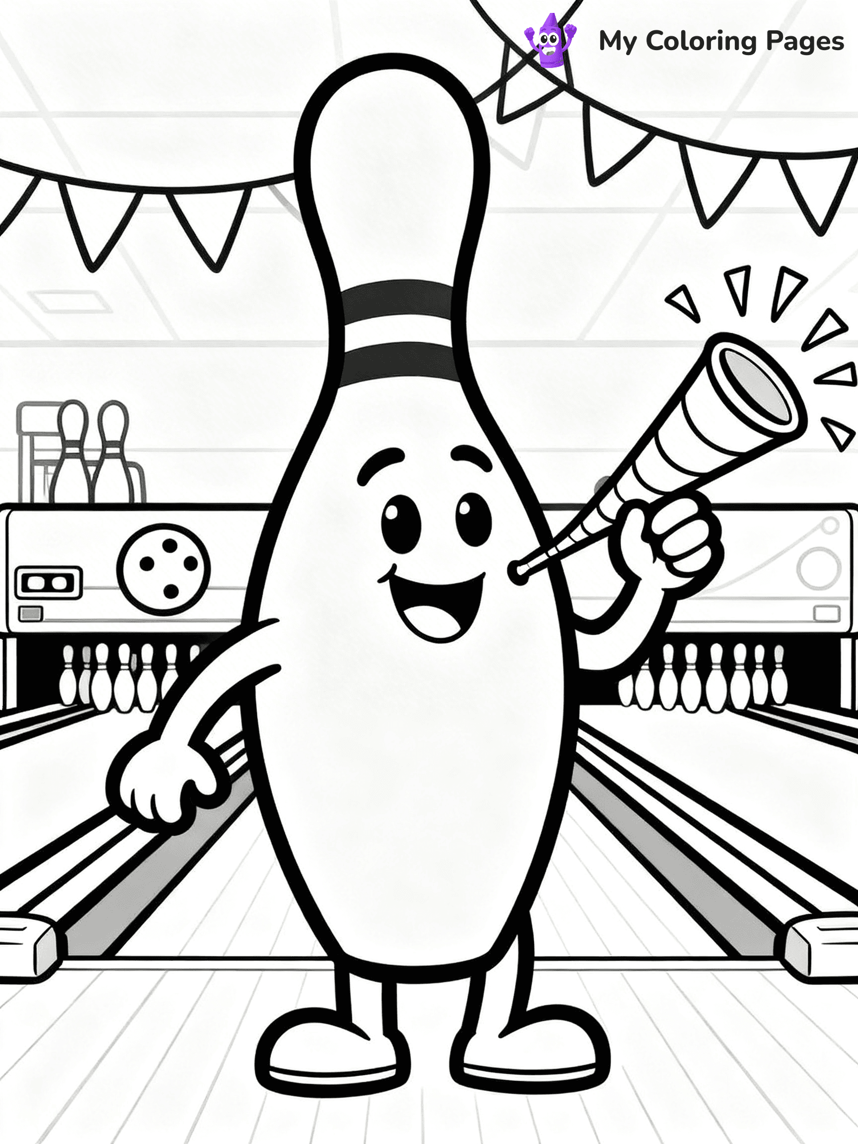 Bowling Coloring Pages - 37