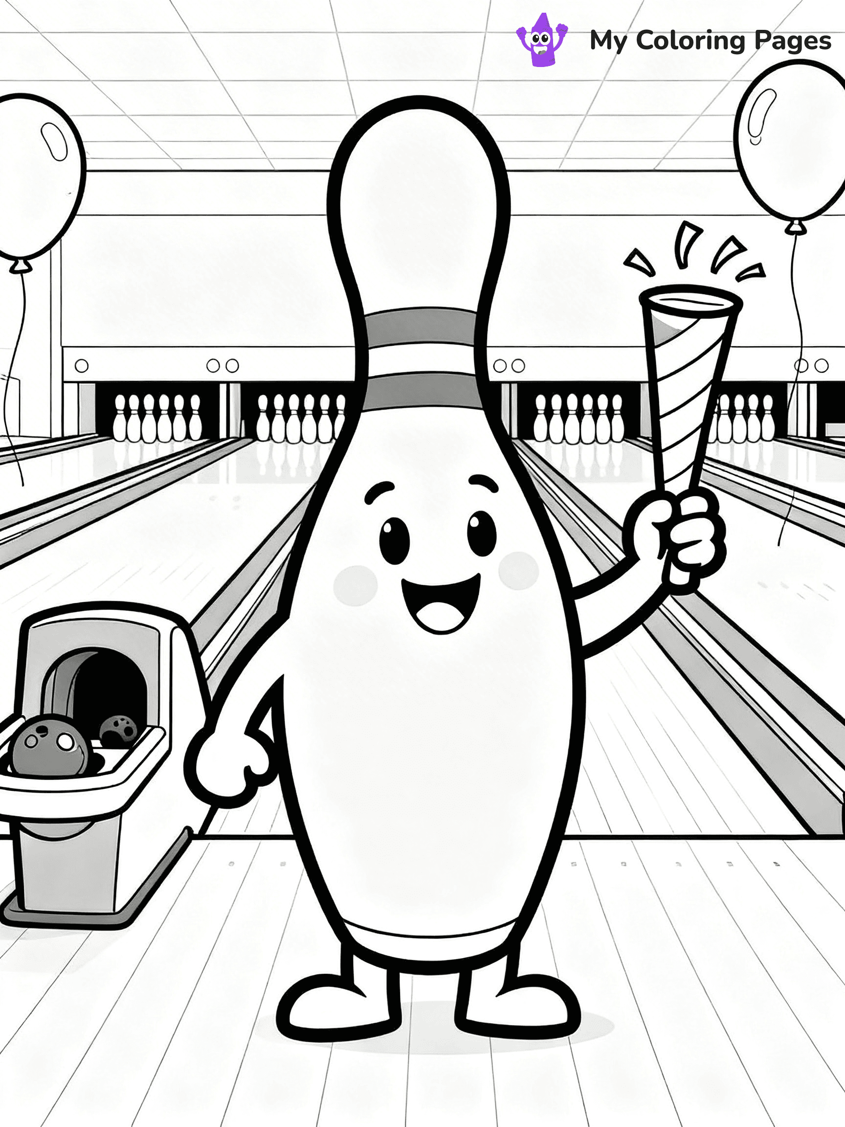 Bowling Coloring Pages - 35