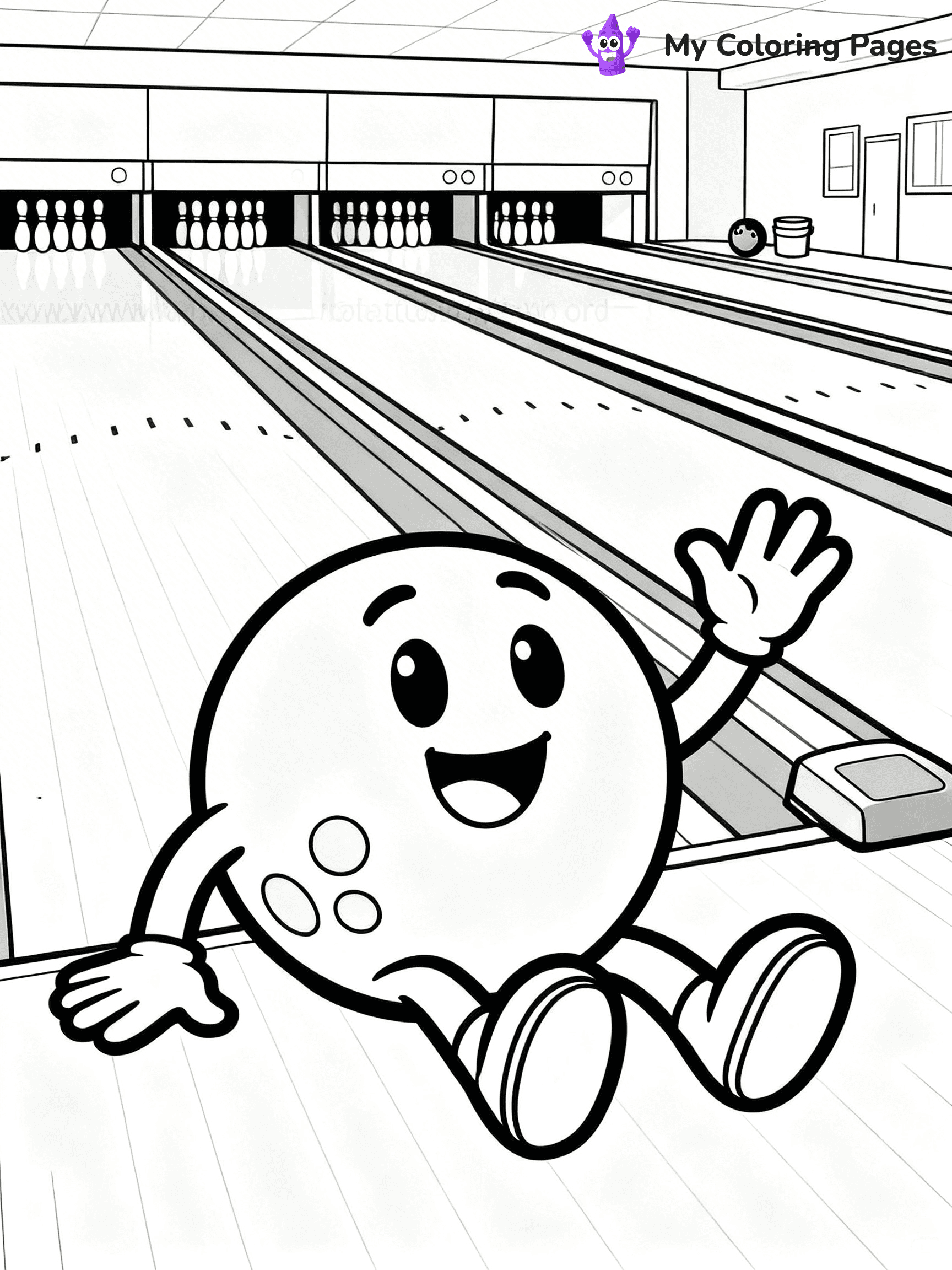 Bowling Coloring Pages - 30