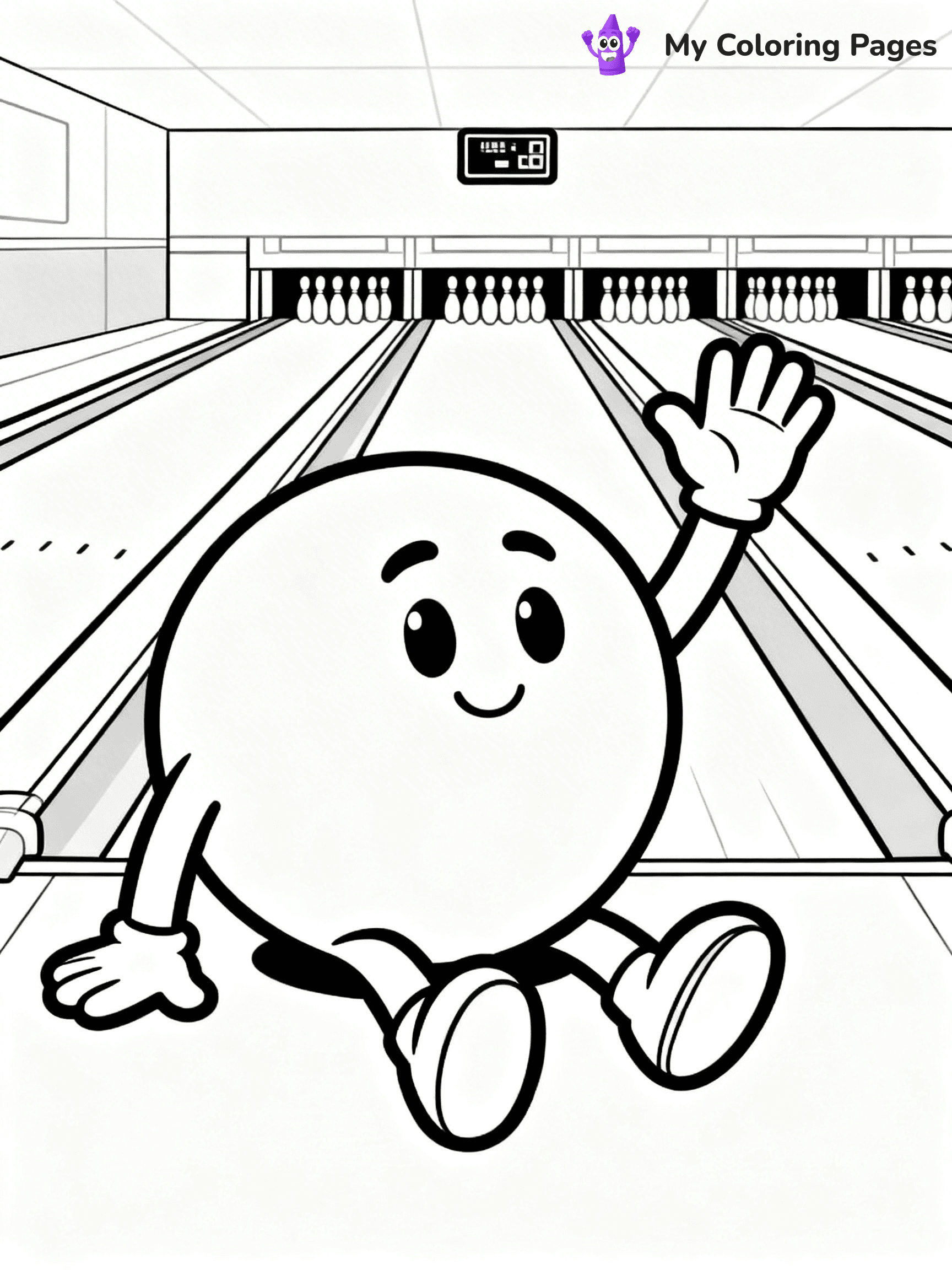 Bowling Coloring Pages - 29