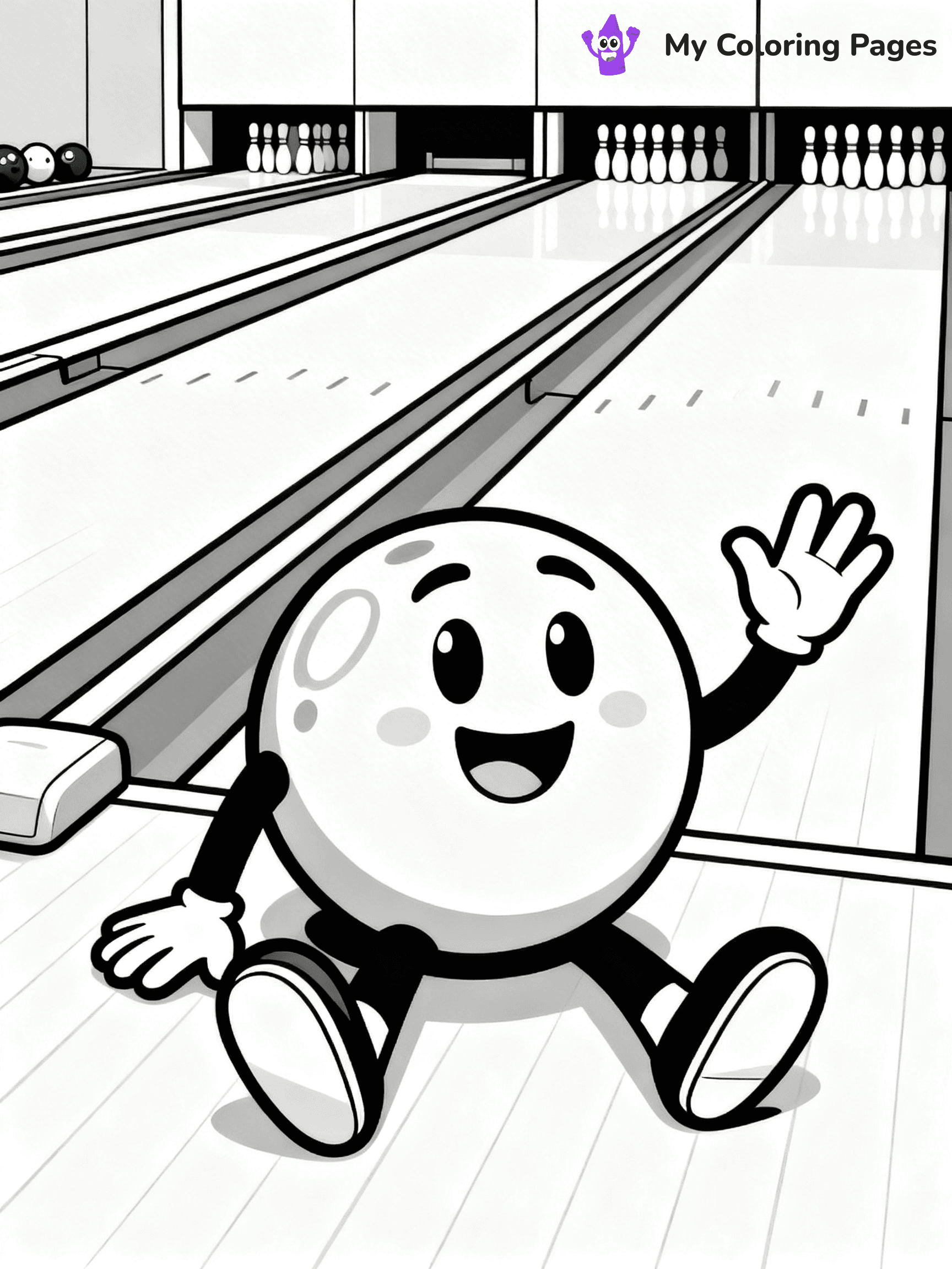 Bowling Coloring Pages - 28