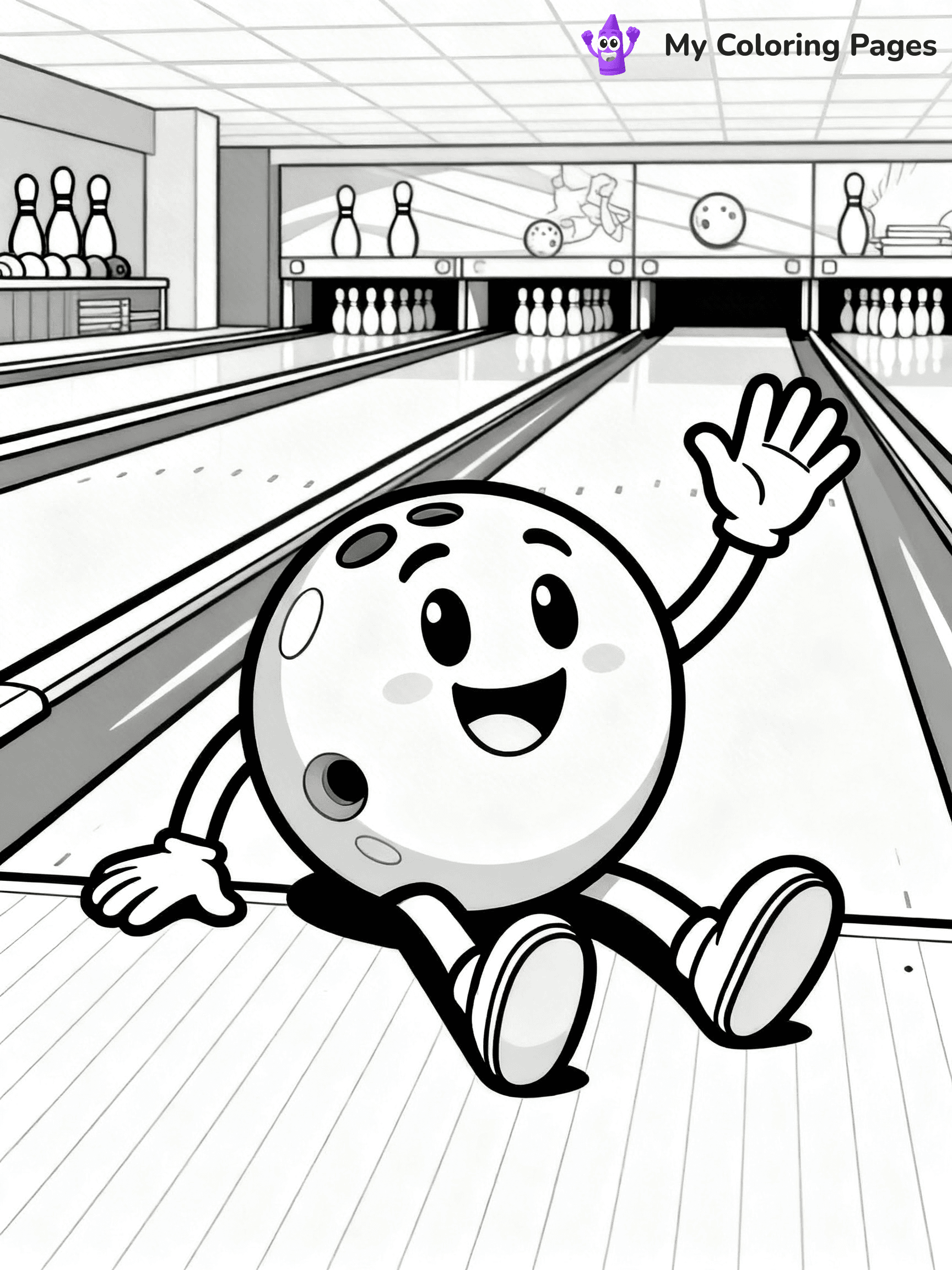 Bowling Coloring Pages - 27