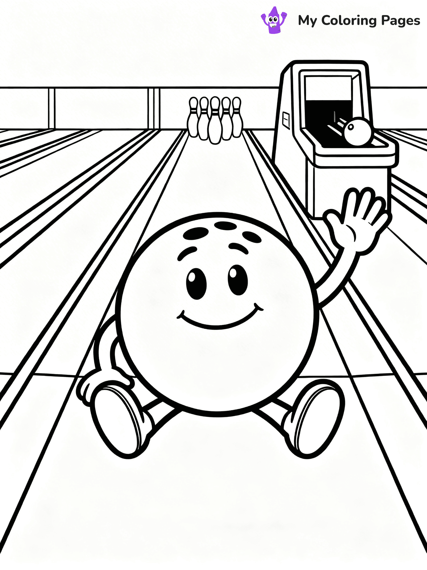 Bowling Coloring Pages - 26