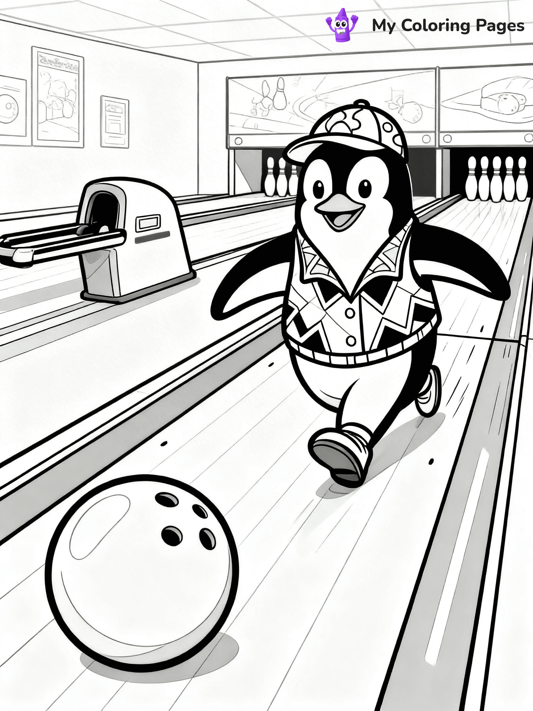 Bowling Coloring Pages - 24