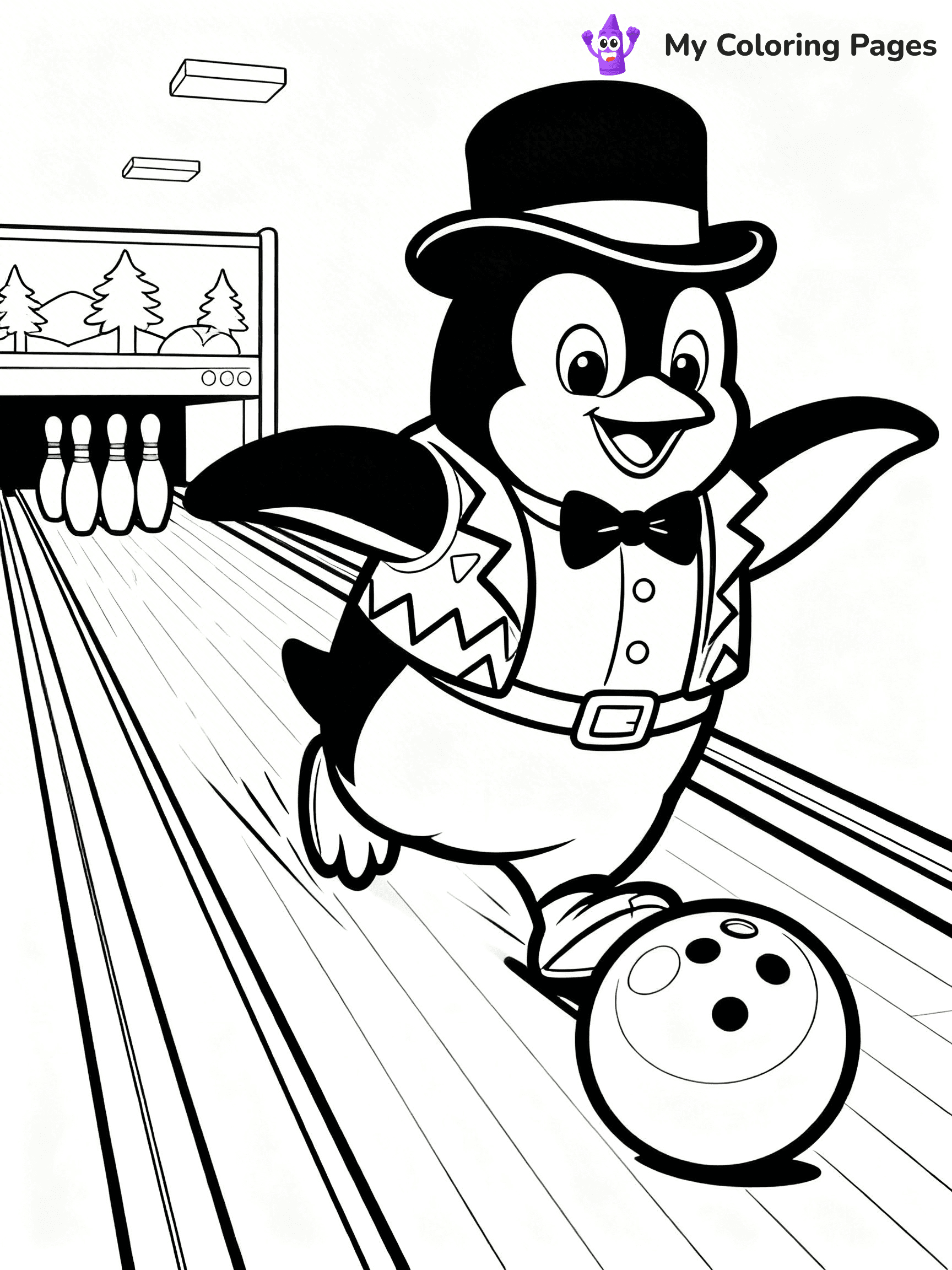 Bowling Coloring Pages - 23