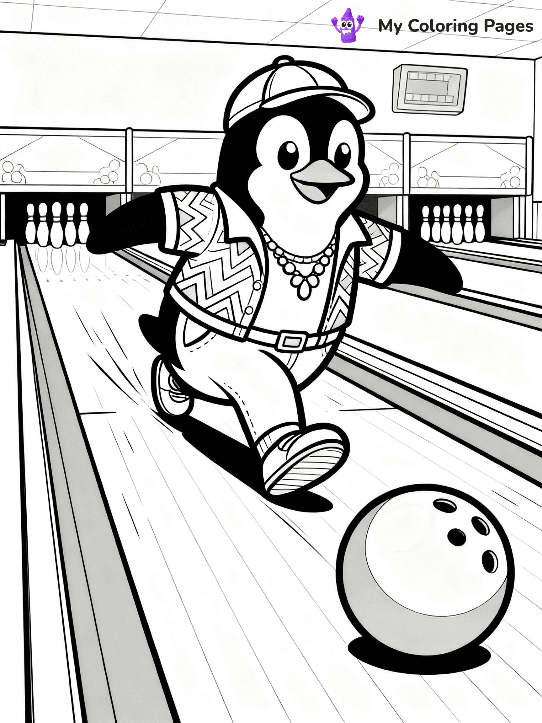 Bowling Coloring Pages - 22