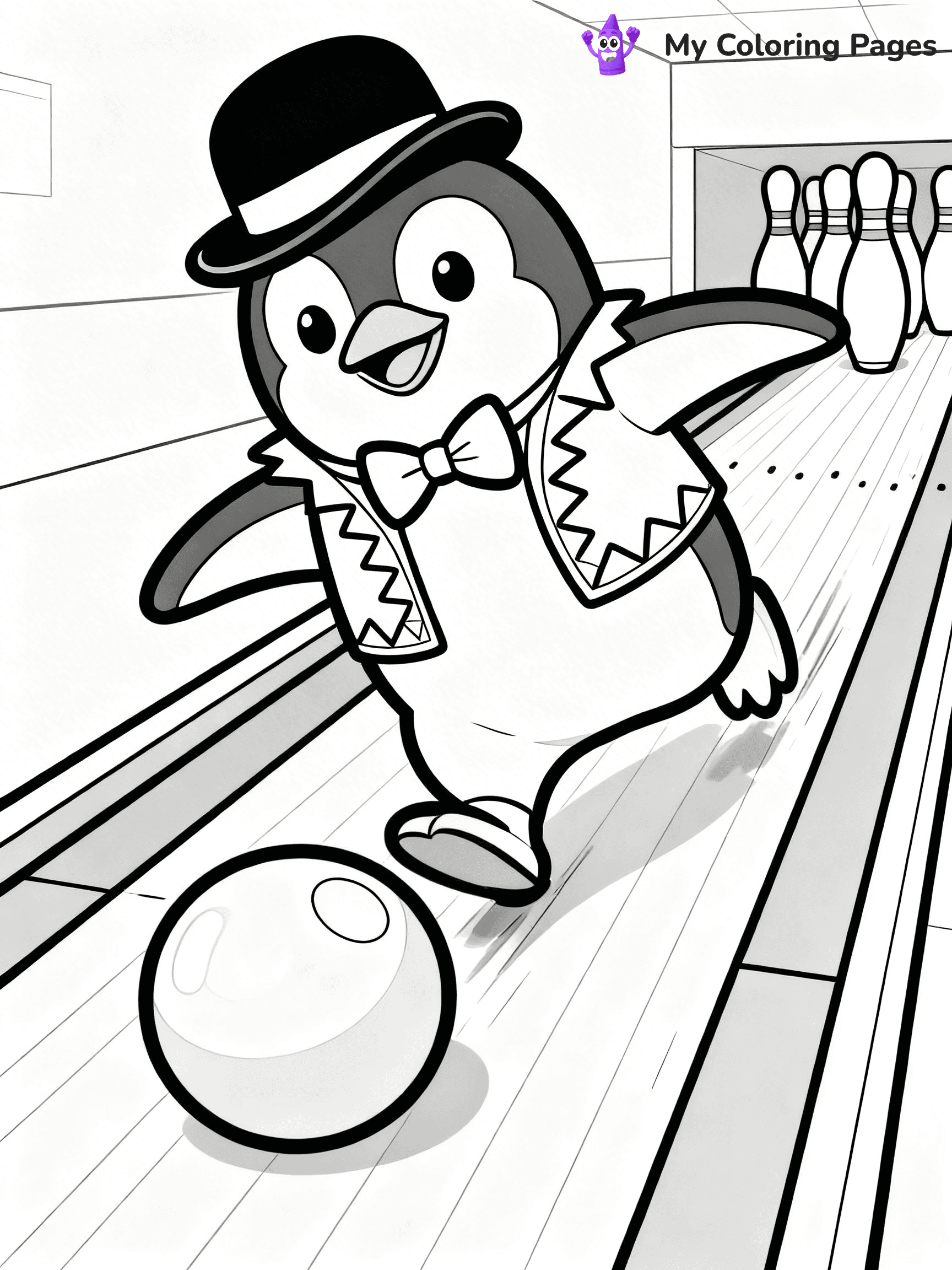Bowling Coloring Pages - 19