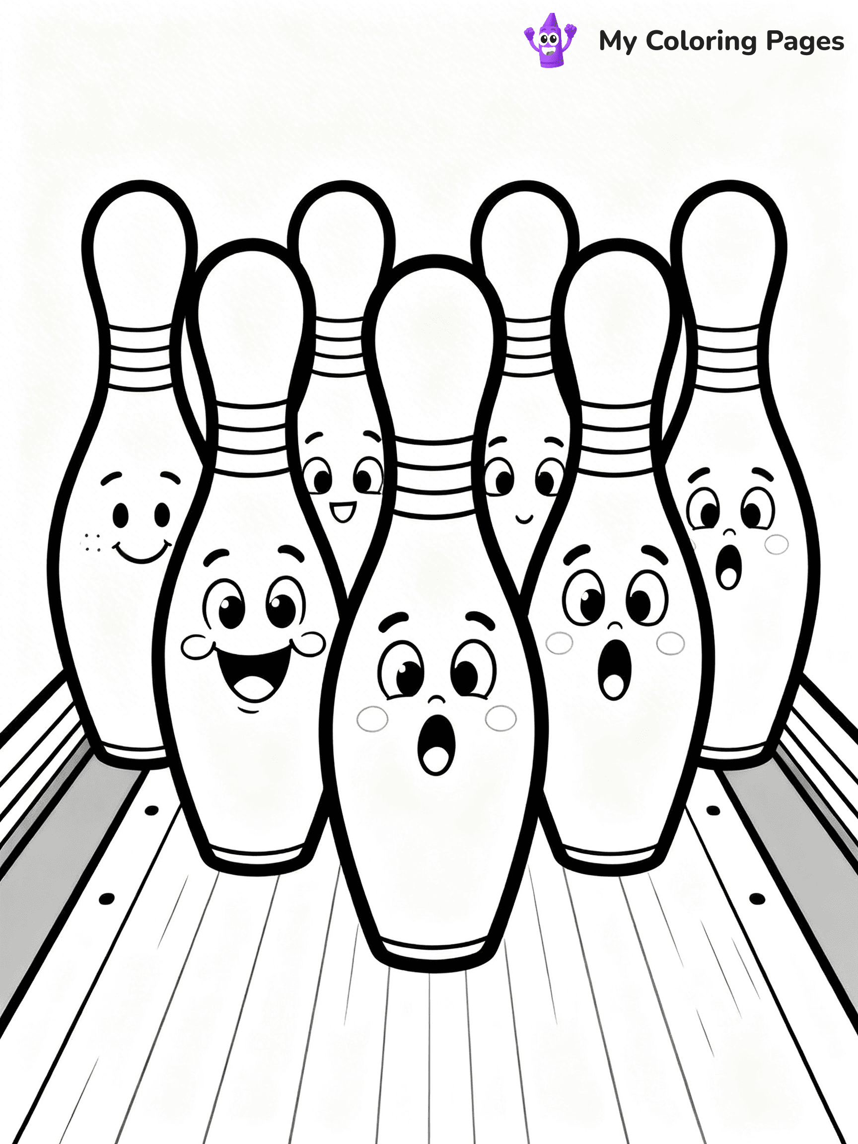 Bowling Coloring Pages - 17