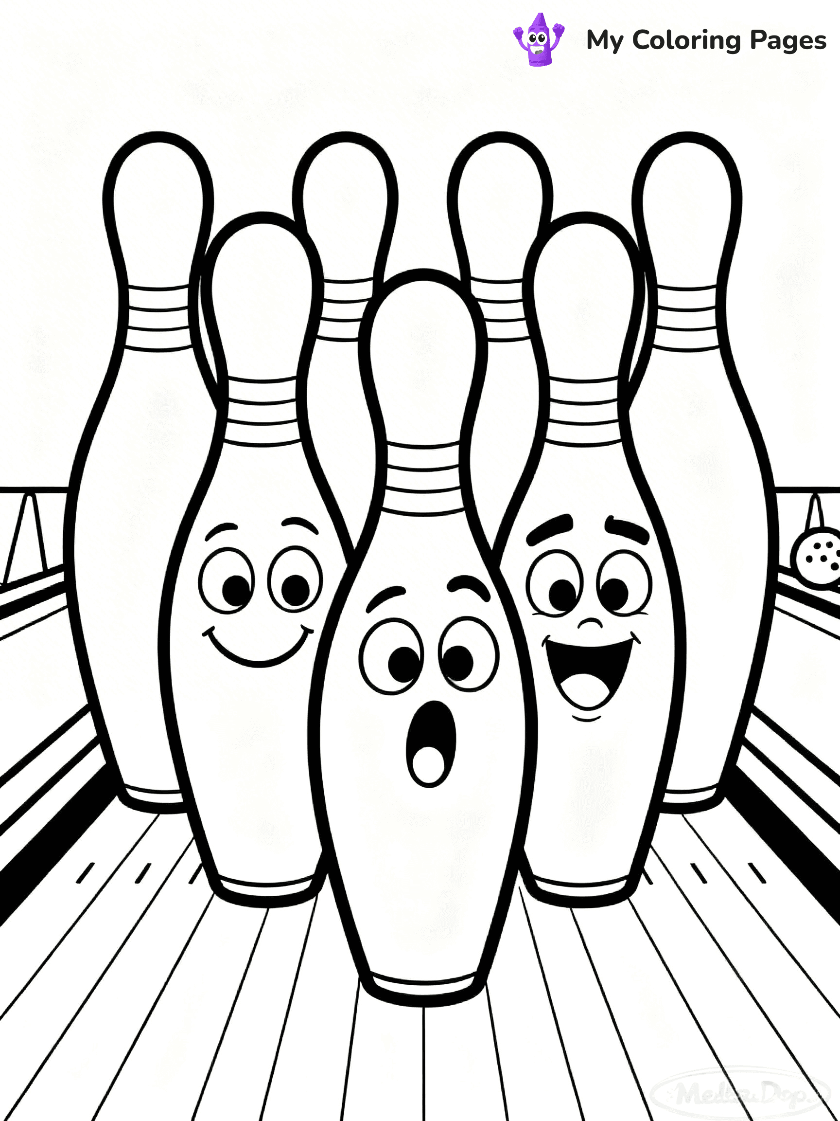 Bowling Coloring Pages - 16