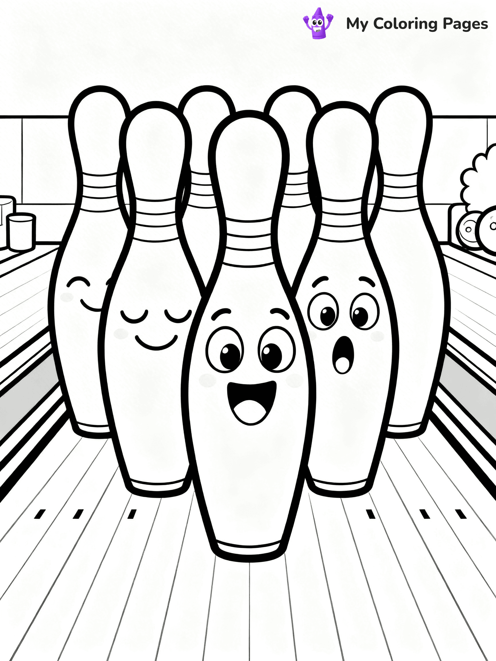 Bowling Coloring Pages - 12