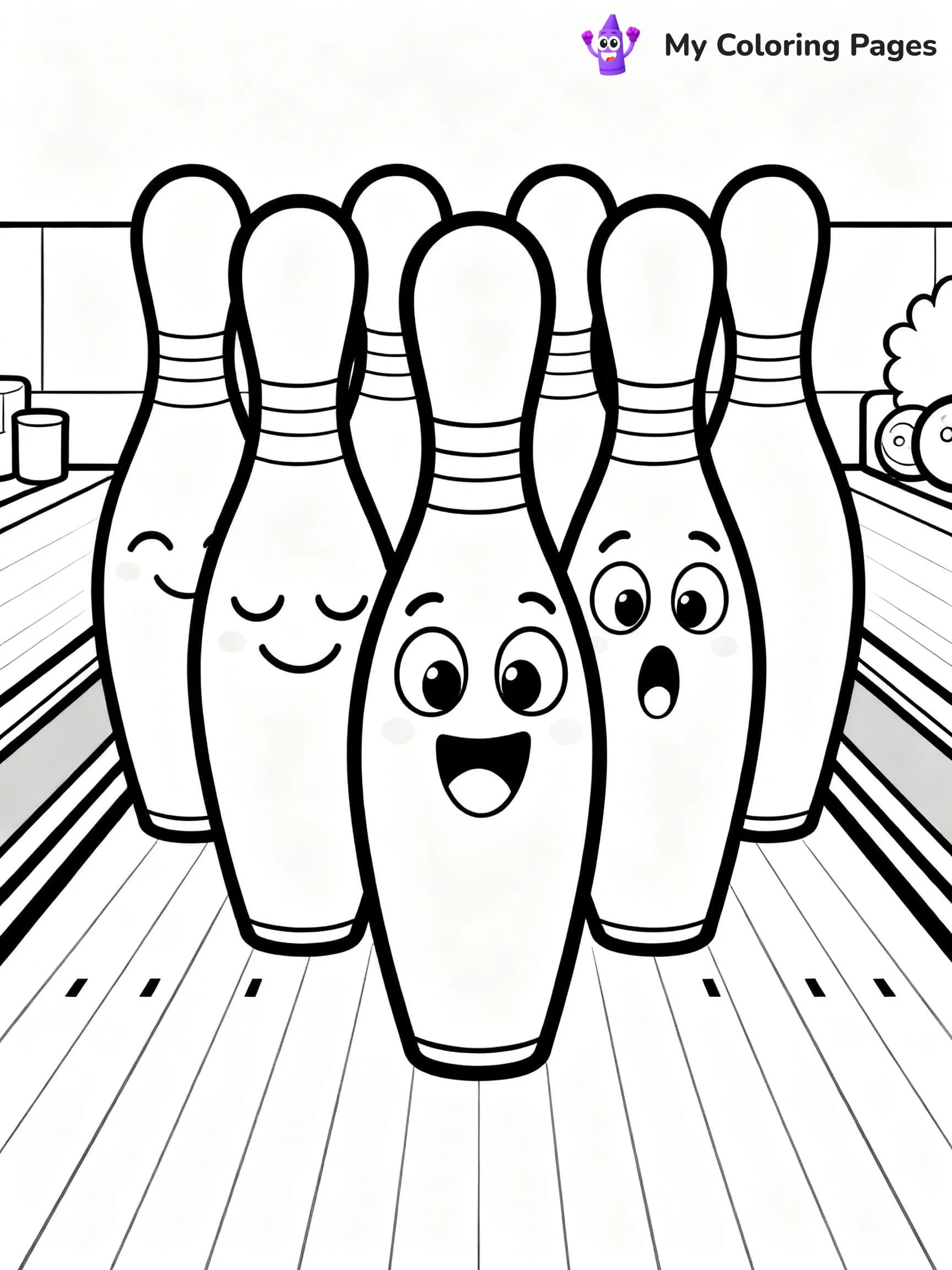 Bowling Coloring Pages - 12