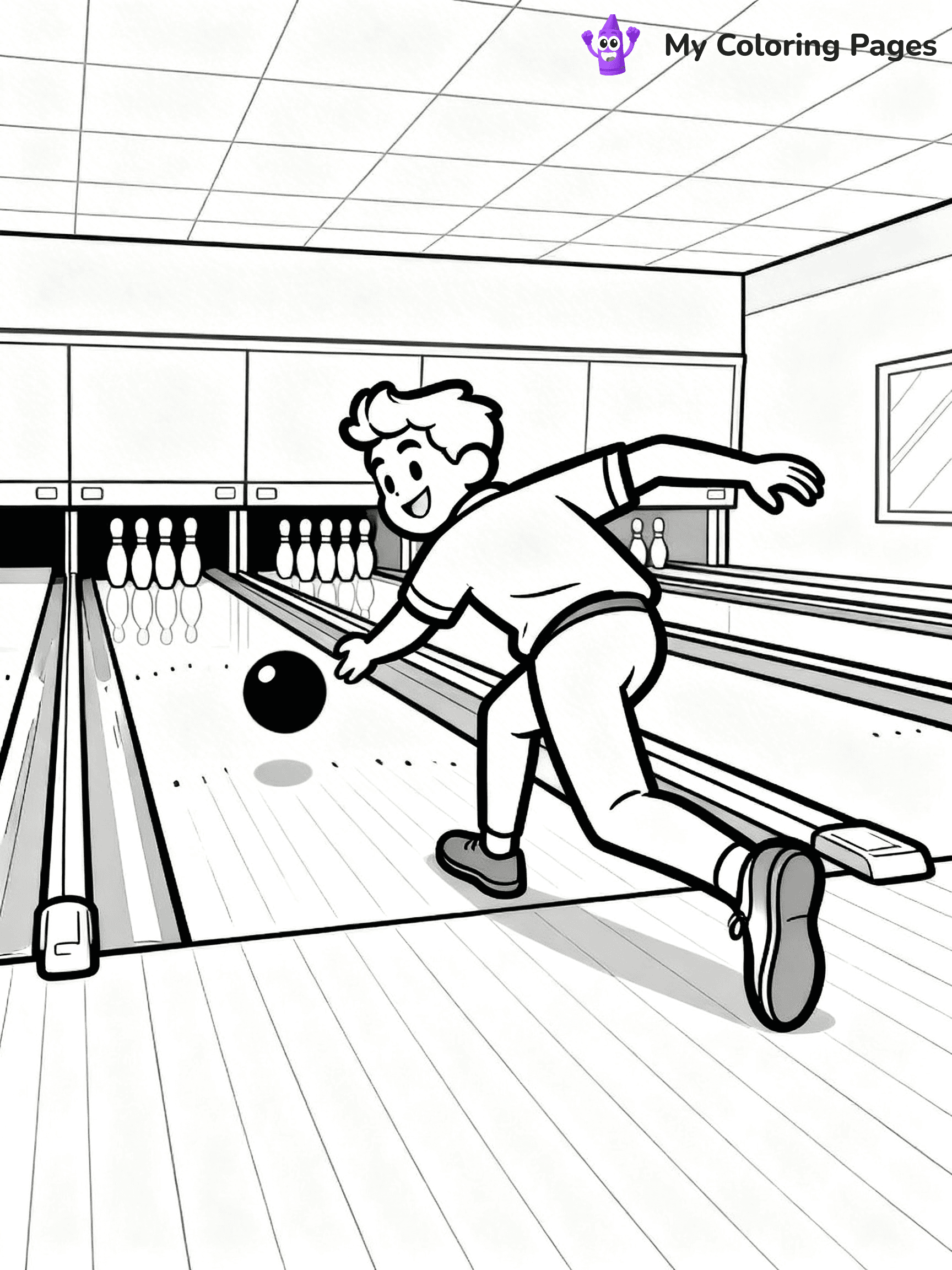 Bowling Coloring Pages - 11