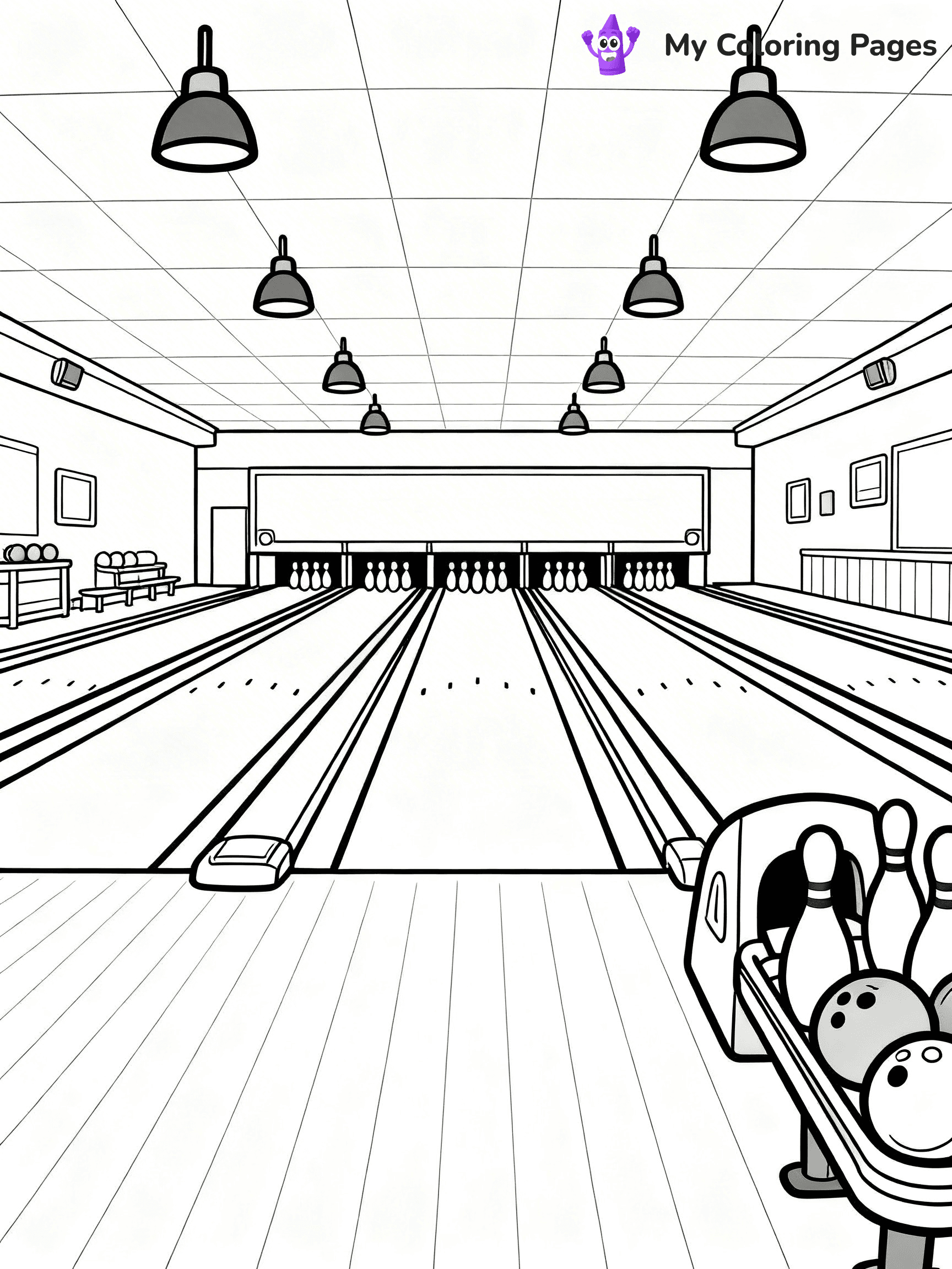 Bowling Coloring Pages - 3