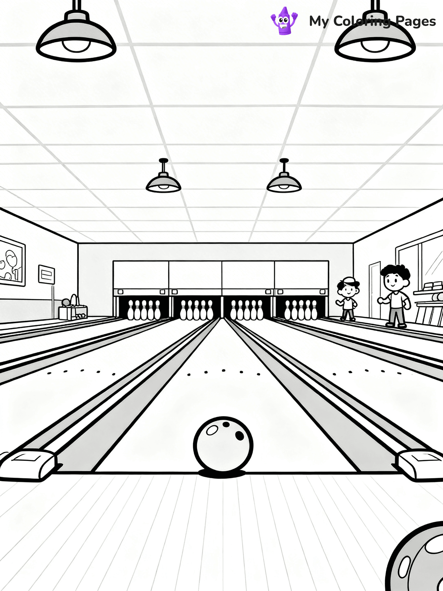 Bowling Coloring Pages - 2