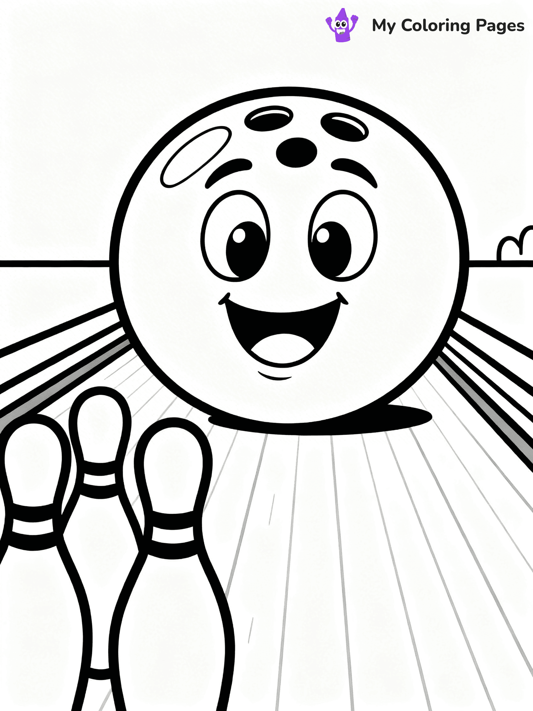 Bowling Coloring Pages - 1