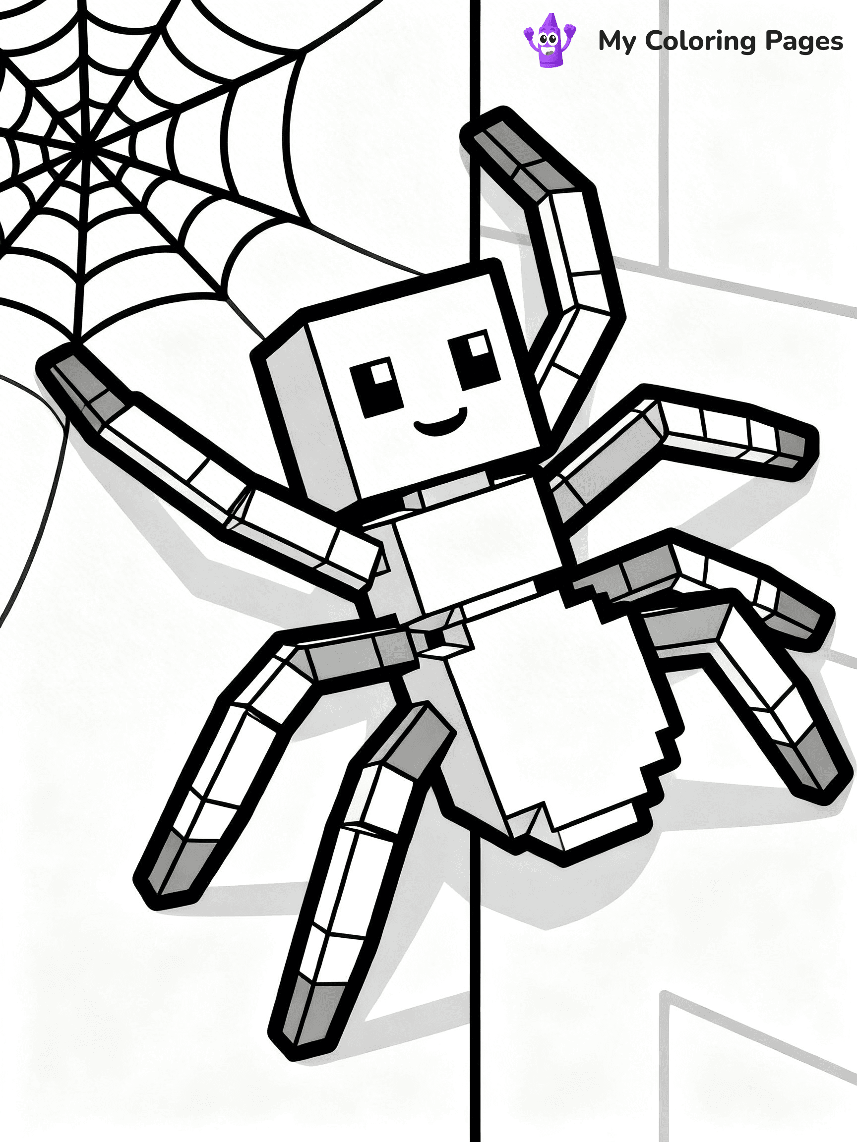 Minecraft Spider Coloring Pages - 39