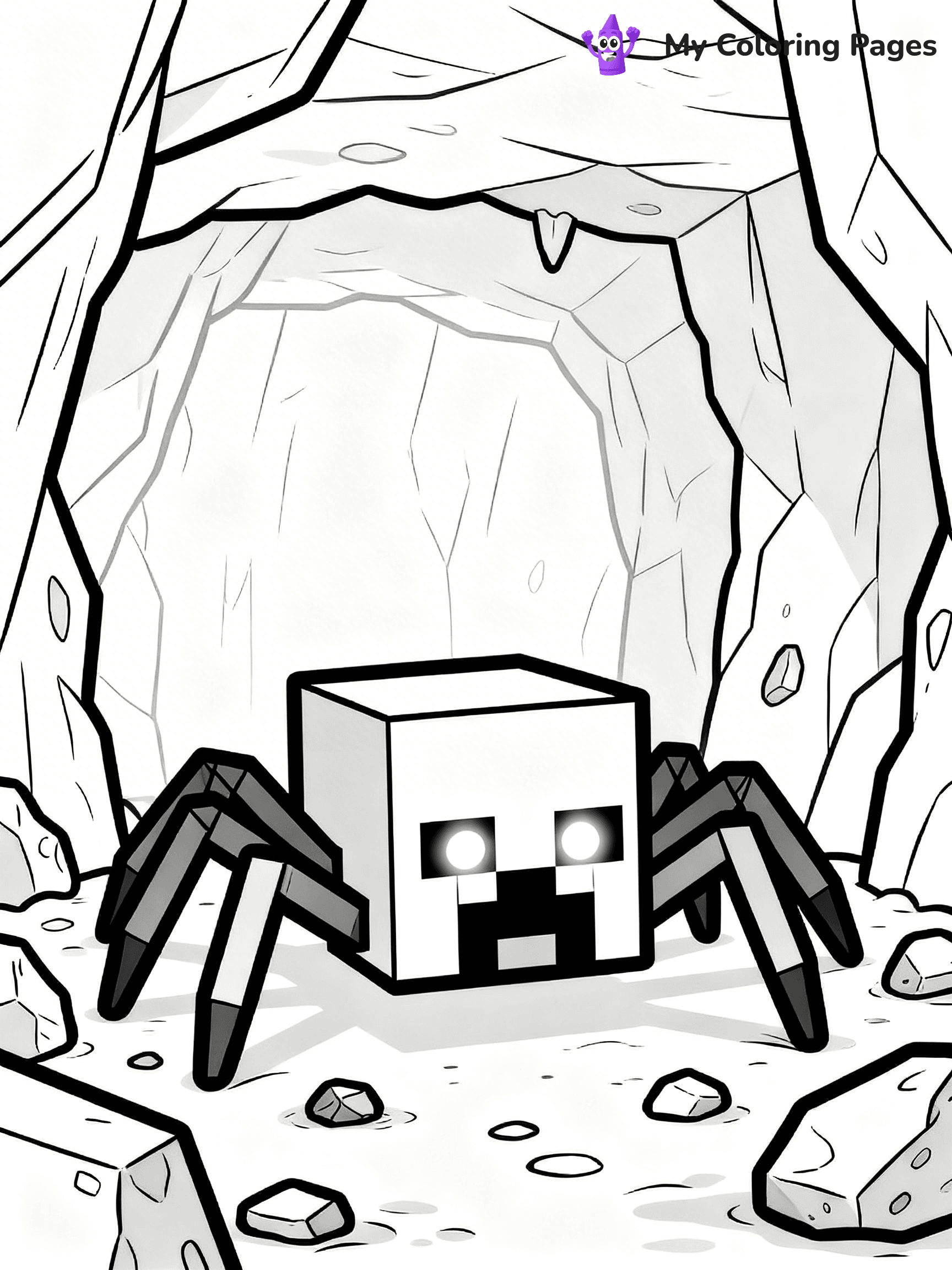 Minecraft Spider Coloring Pages - 33