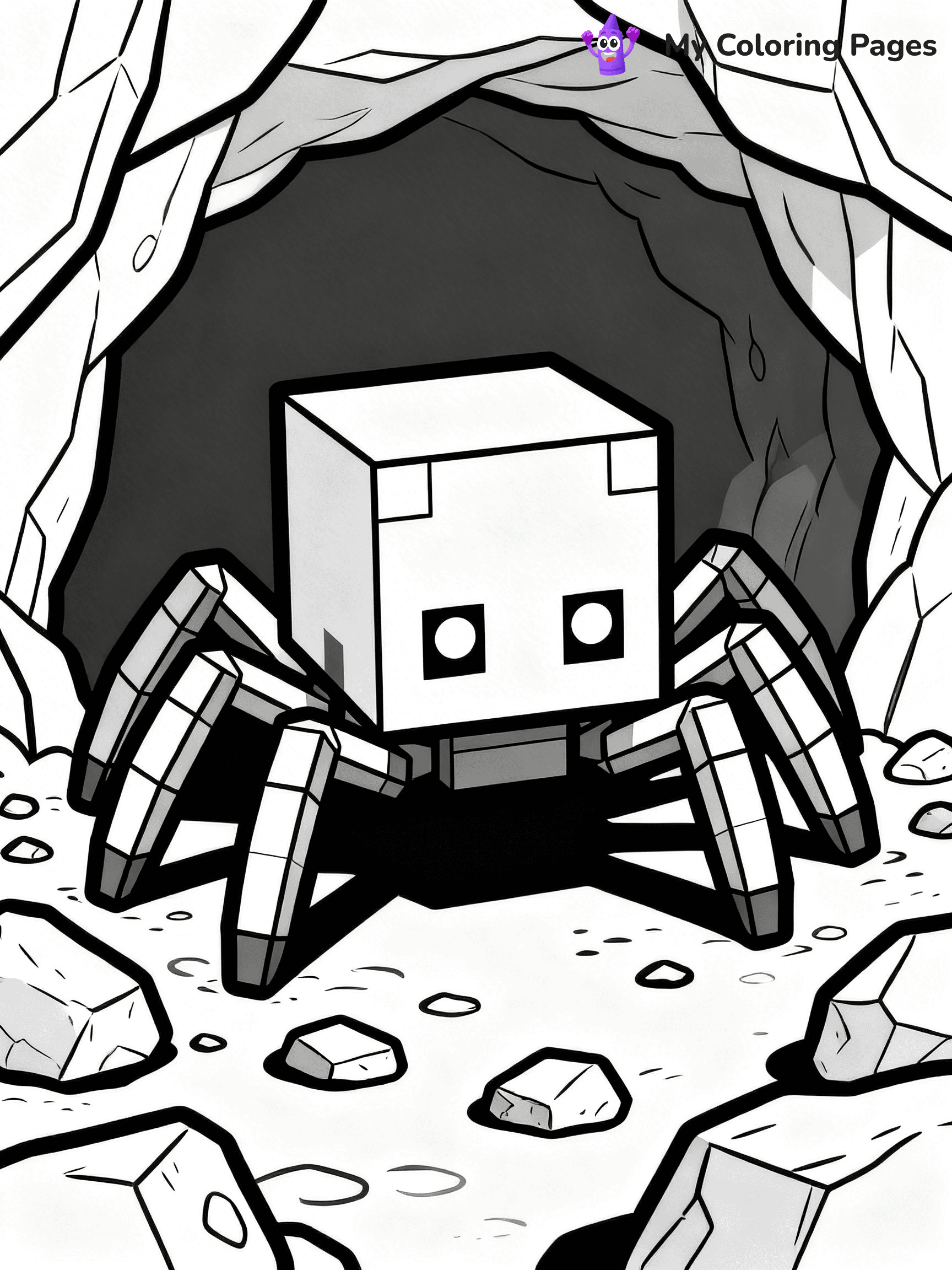Minecraft Spider Coloring Pages - 32