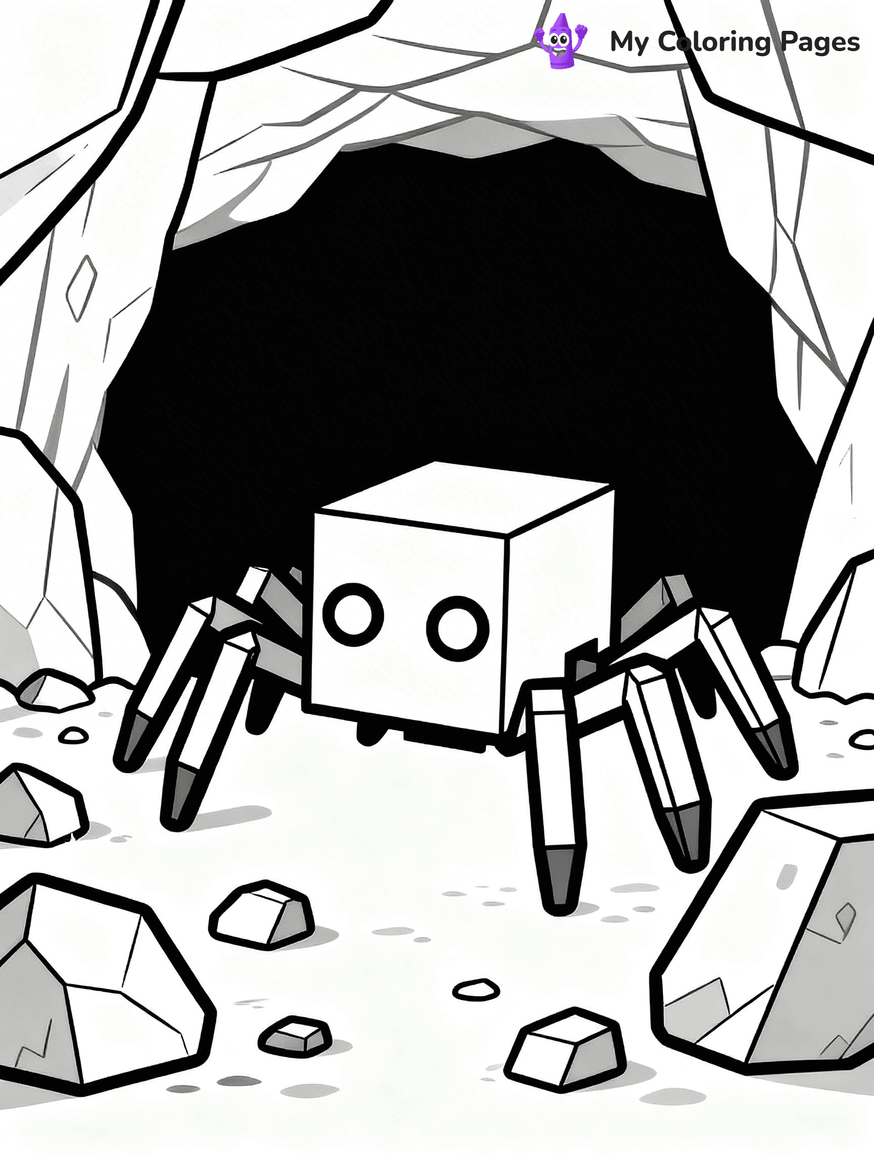 Minecraft Spider Coloring Pages - 30