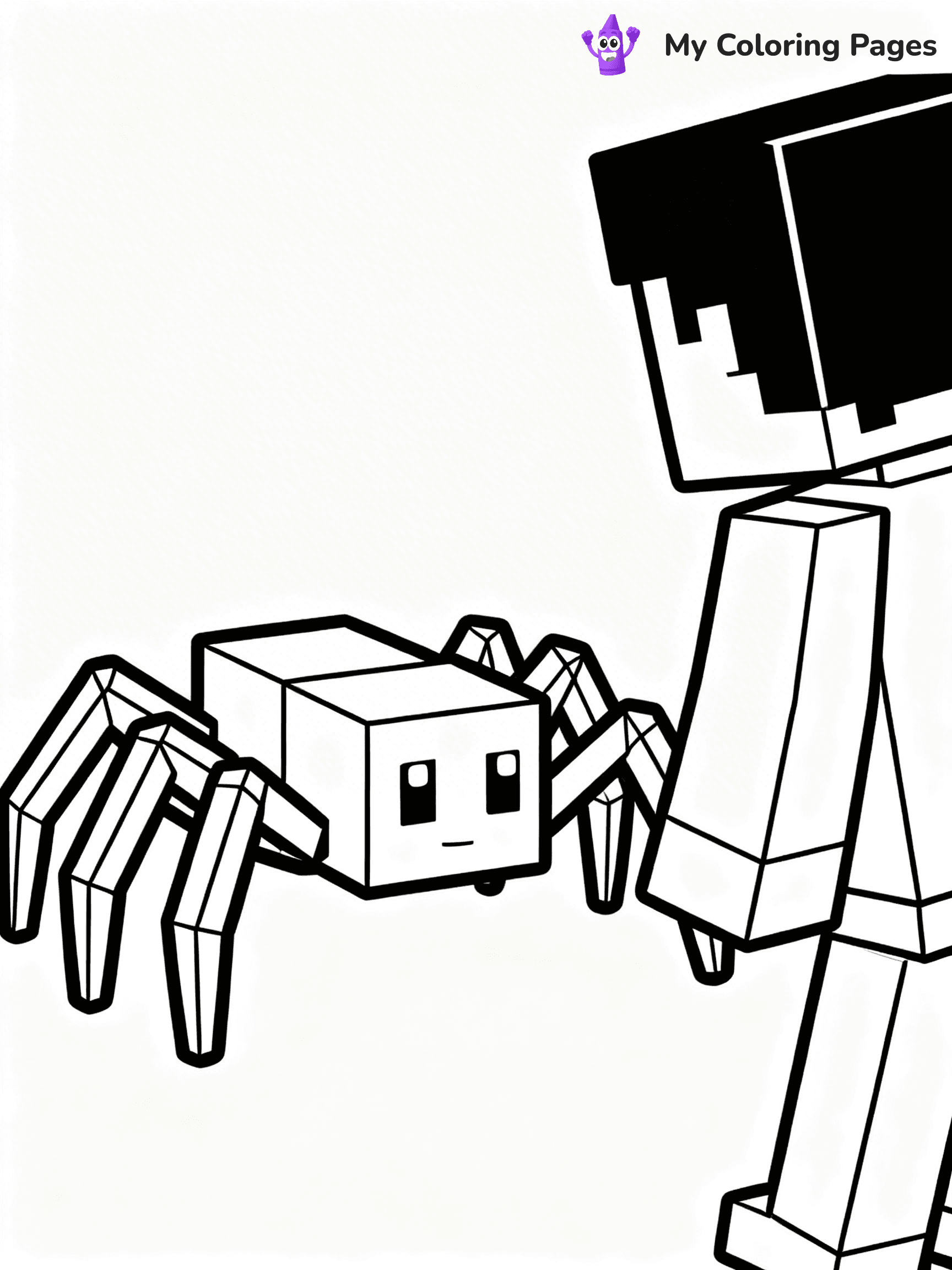 Minecraft Spider Coloring Pages - 20